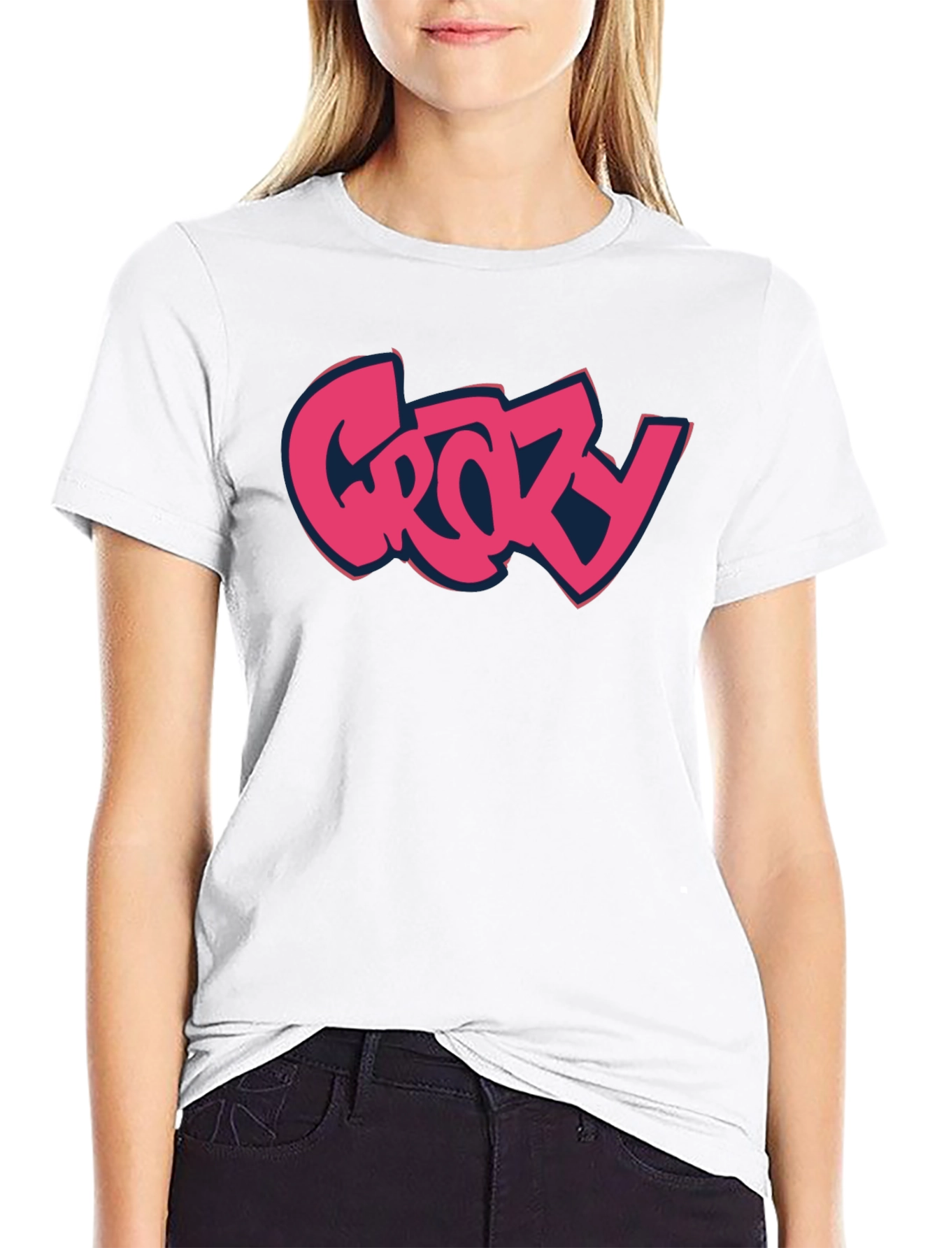 Grozy Black T-Shirt - Casual Wear