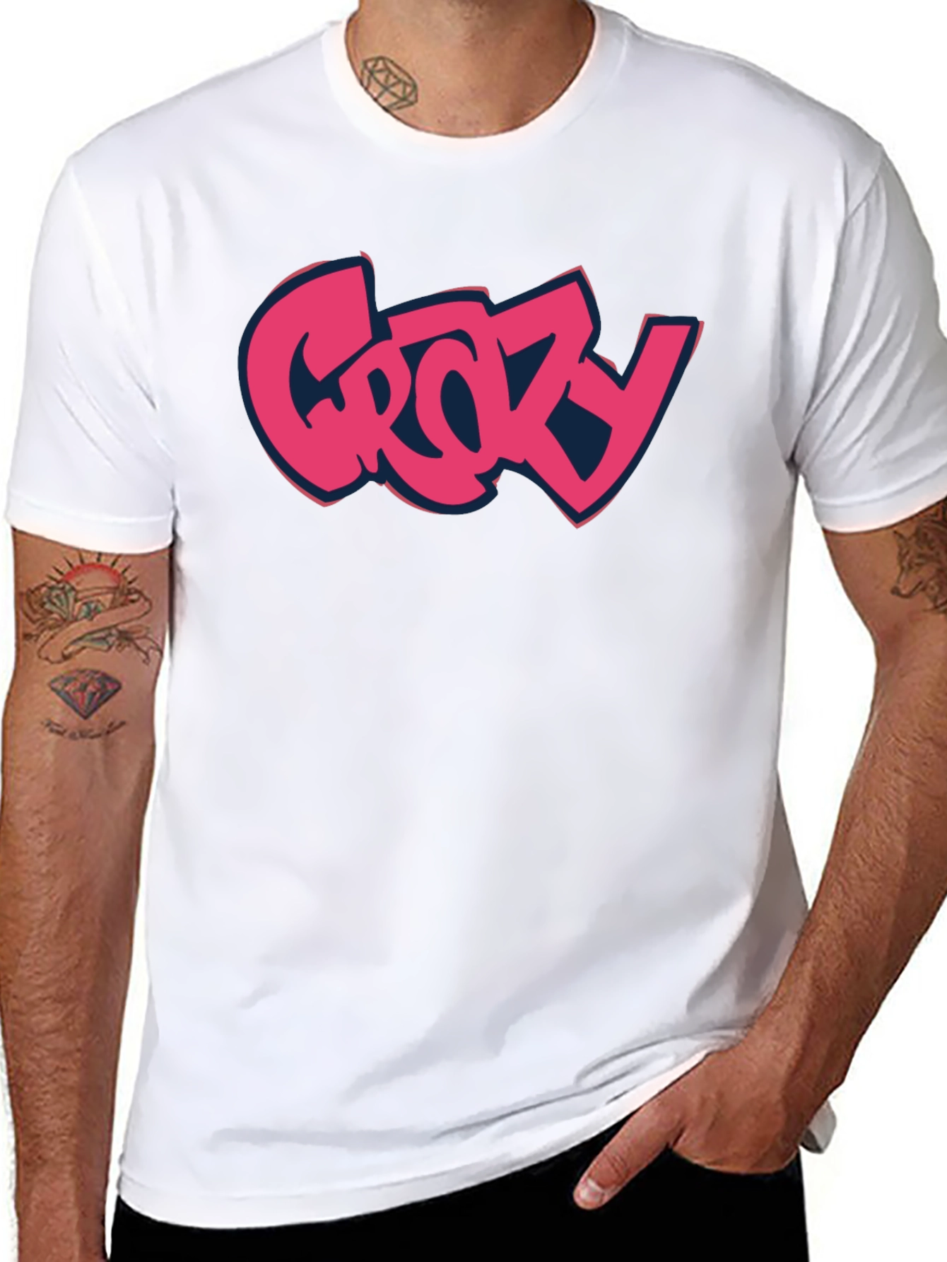 Grozy Black T-Shirt - Casual Wear