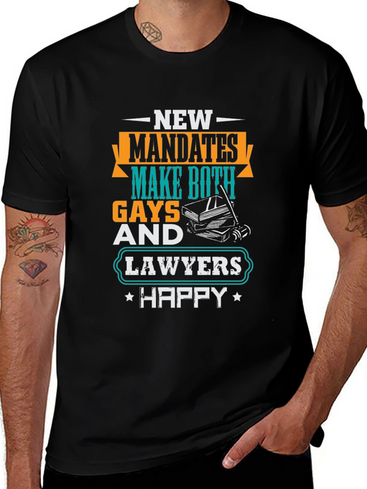 Gays & Lawyers Happy Tee - Humorous Novelty T-Shirt