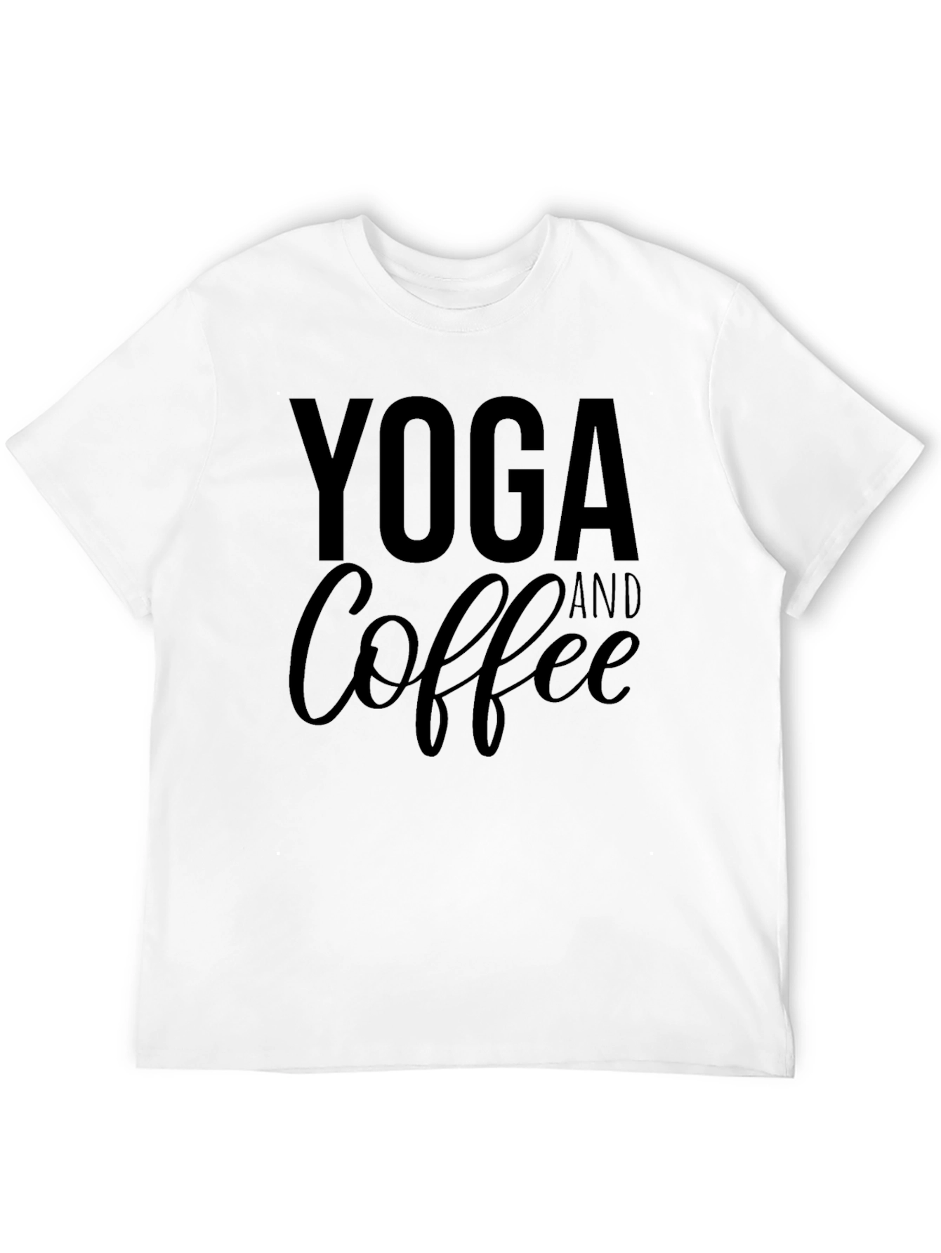 Yoga and Coffee Graphic T-Shirt
