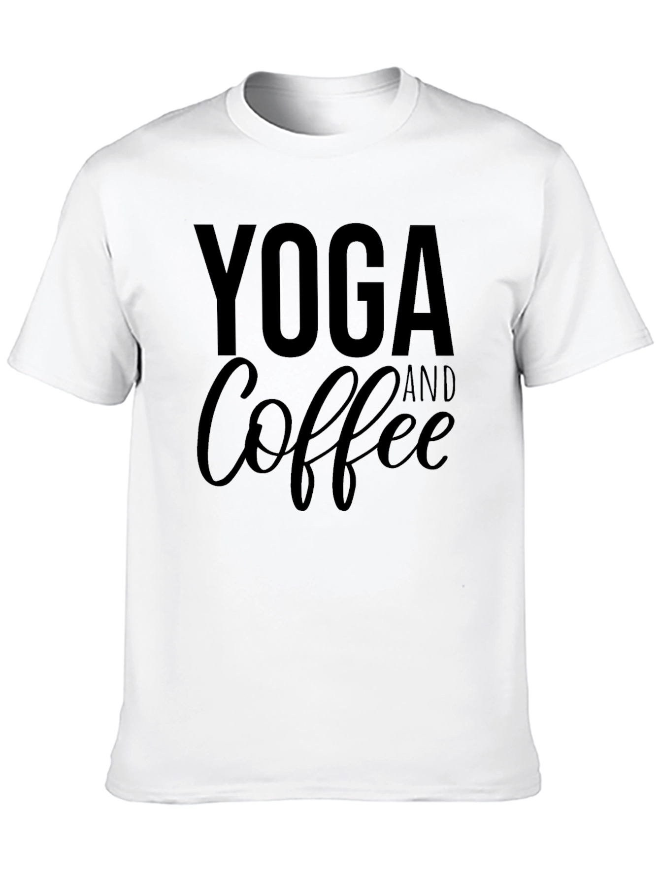 Yoga and Coffee Graphic T-Shirt