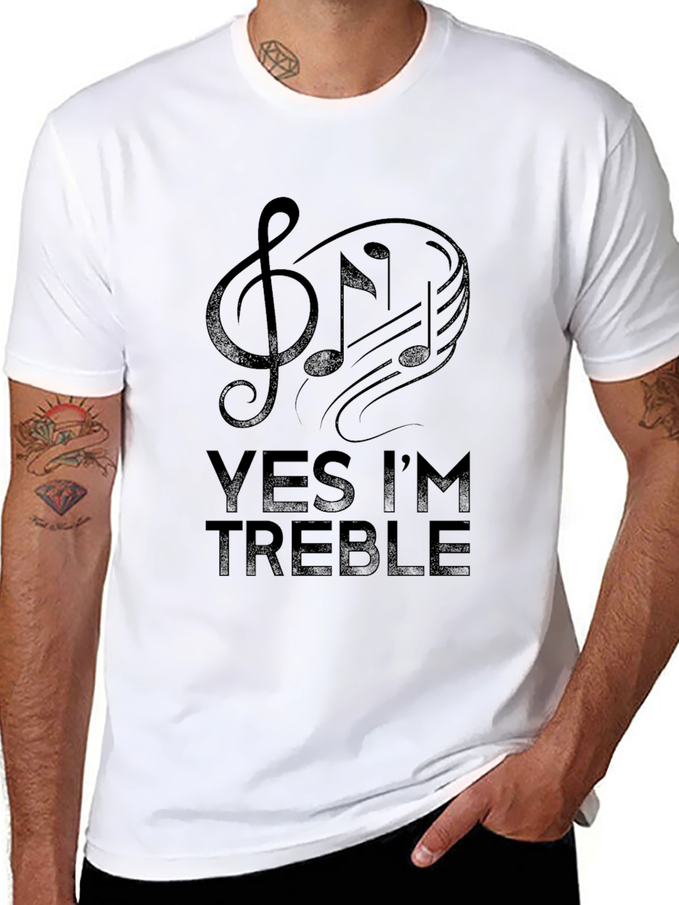 Yes Im Treble Mens Graphic T-Shirt