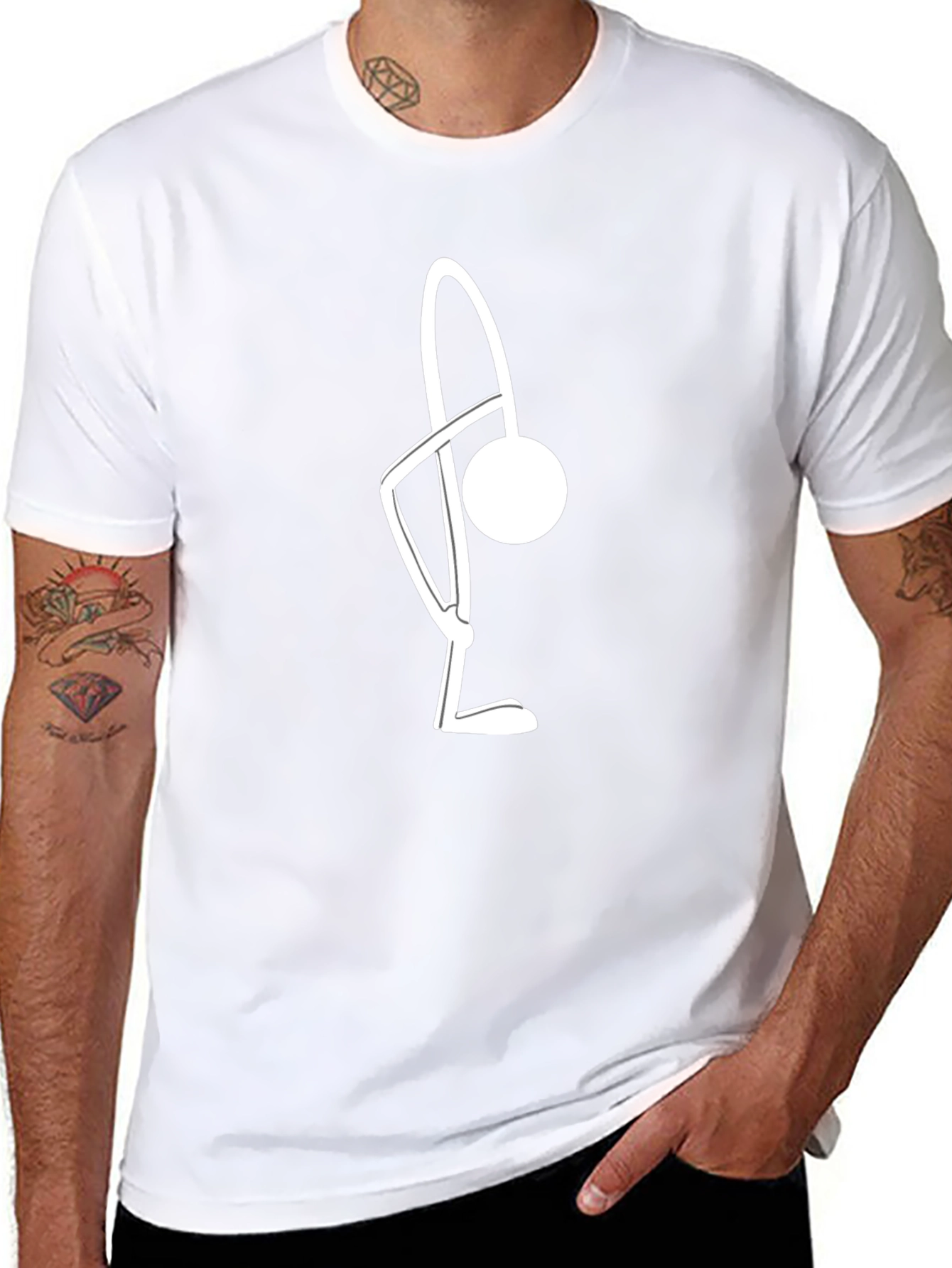 Abstract Graphic Tee - Modern Art Shirt