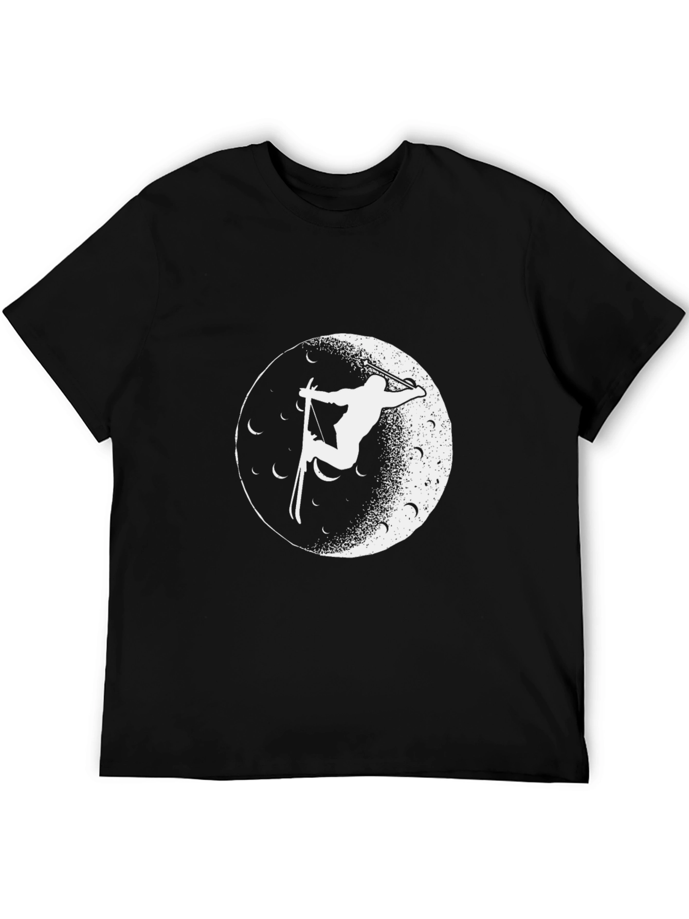 Ski Moon Tee - Black Graphic T-Shirt