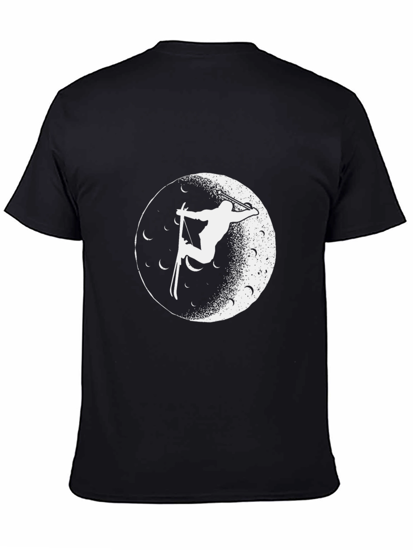 Ski Moon Tee - Black Graphic T-Shirt