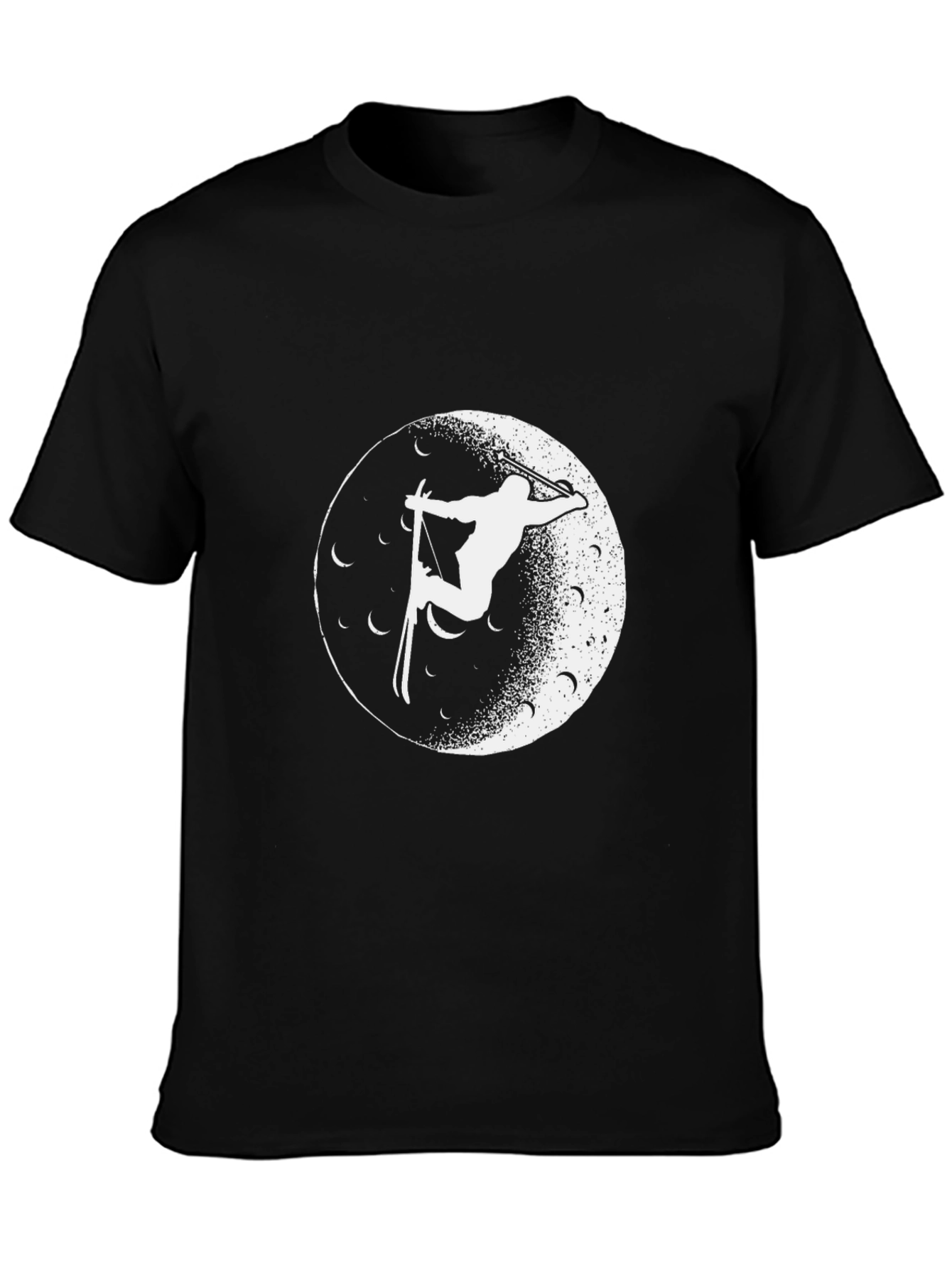 Ski Moon Tee - Black Graphic T-Shirt