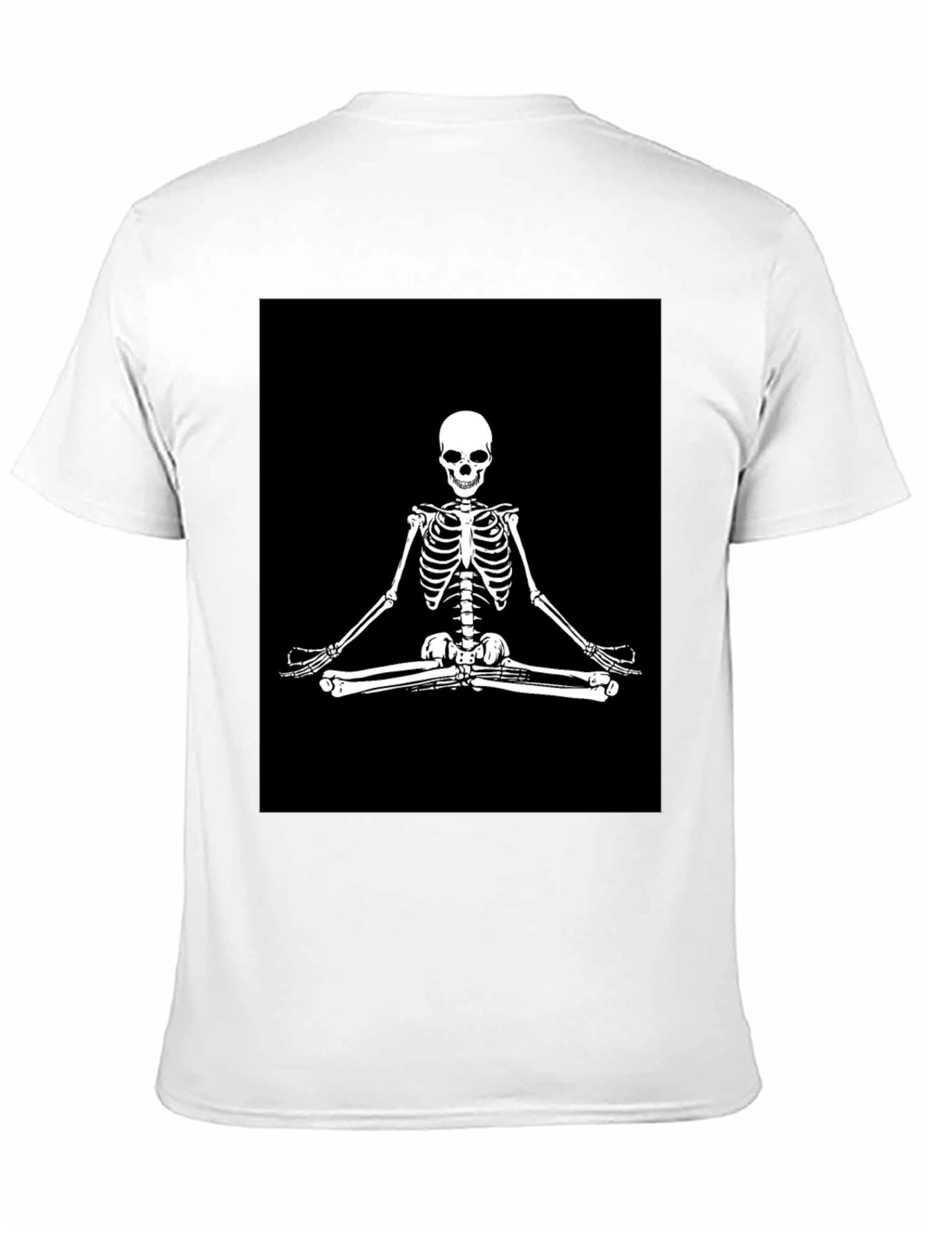 Meditating Skeleton Graphic T-Shirt
