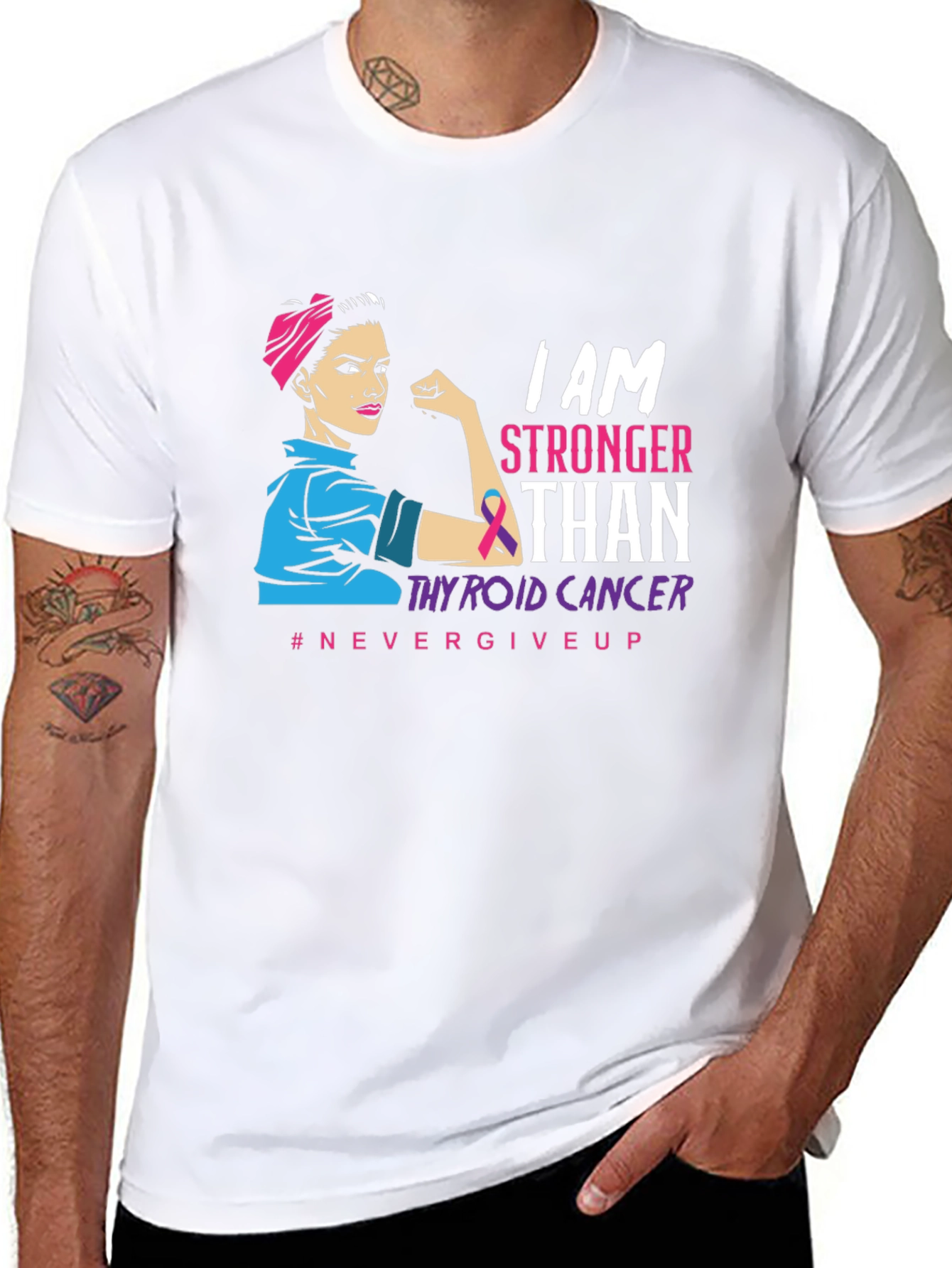 Stronger Than Thyroid Cancer T-Shirt