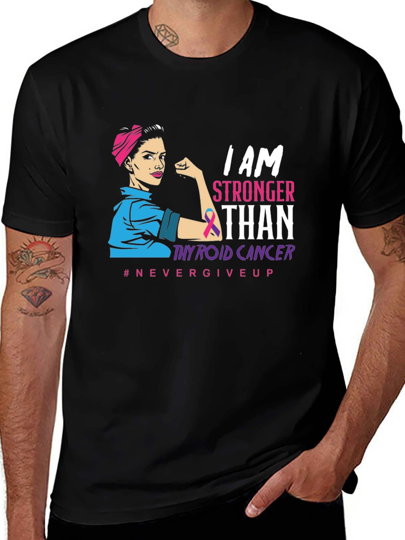 Stronger Than Thyroid Cancer T-Shirt
