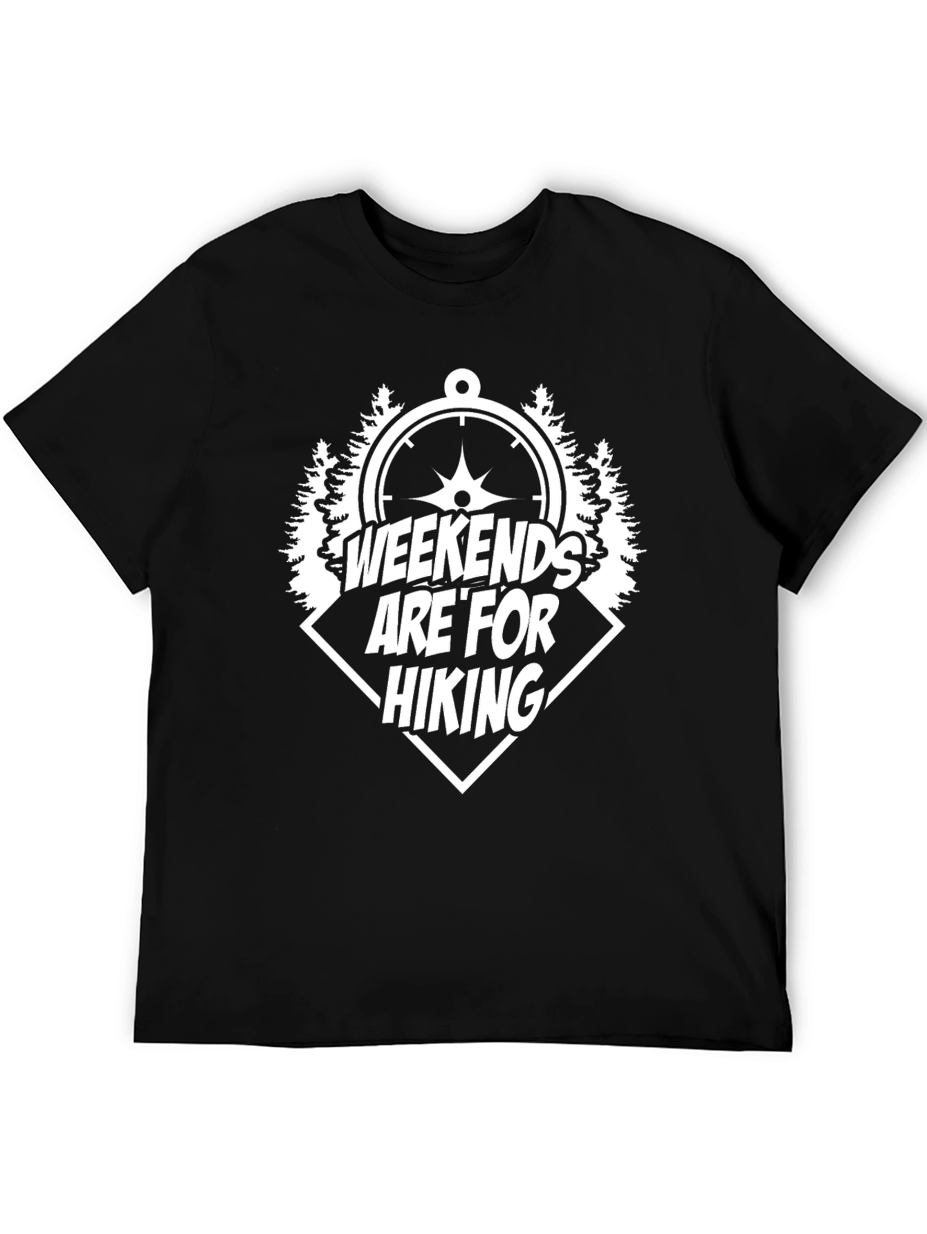 Weekends Are For Hiking T-Shirt - Black