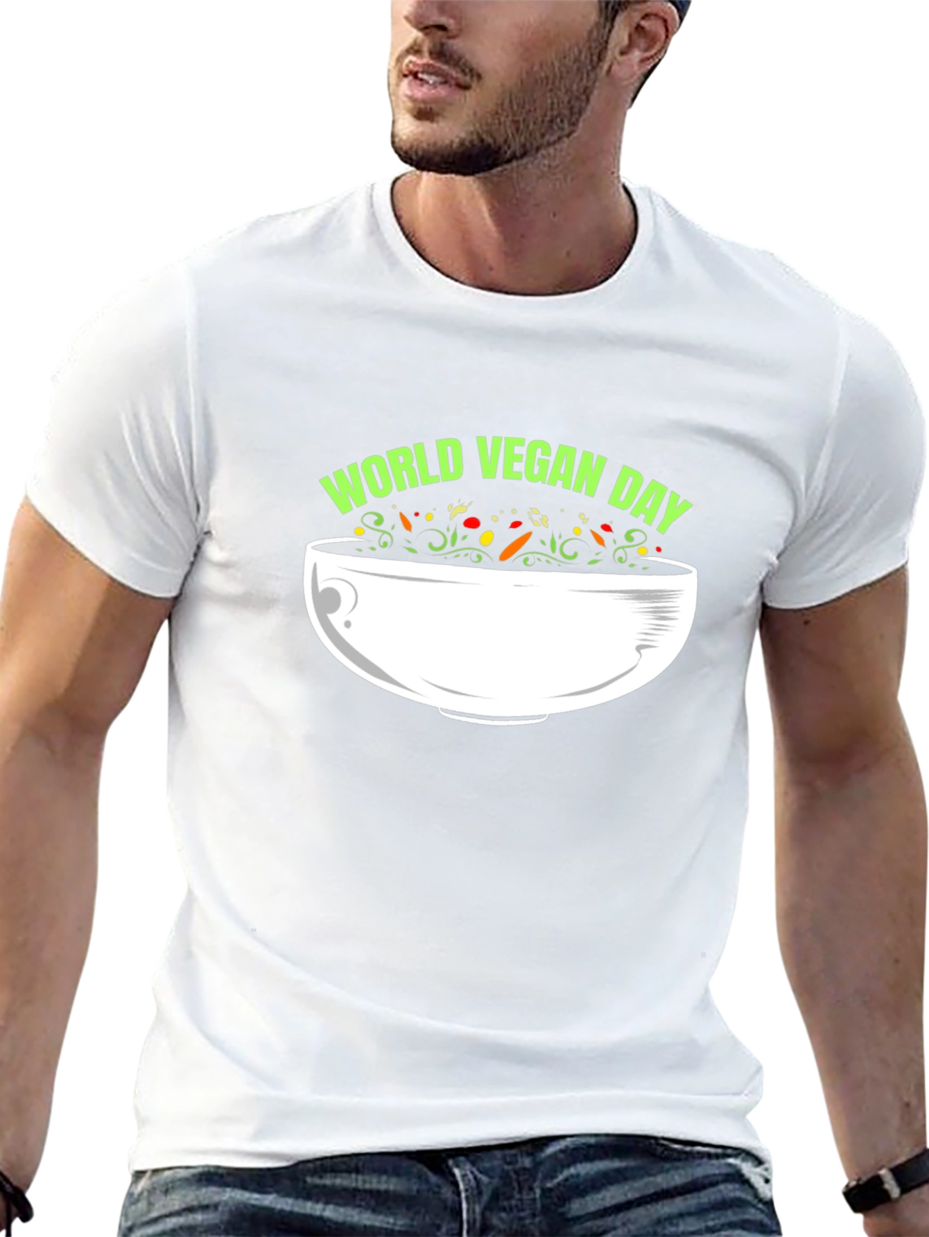 World Vegan Day Black T-Shirt