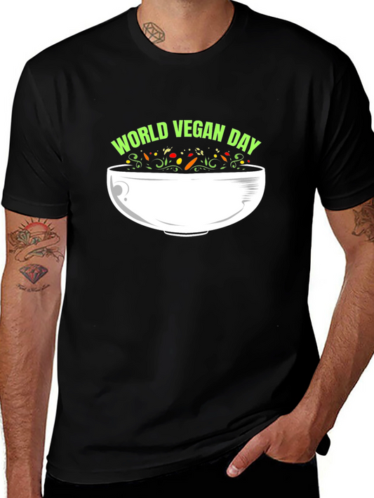 World Vegan Day Black T-Shirt