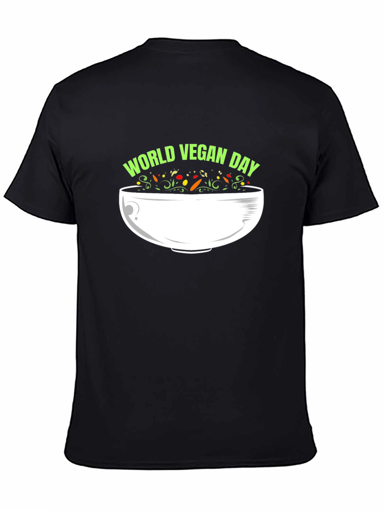 World Vegan Day Black T-Shirt