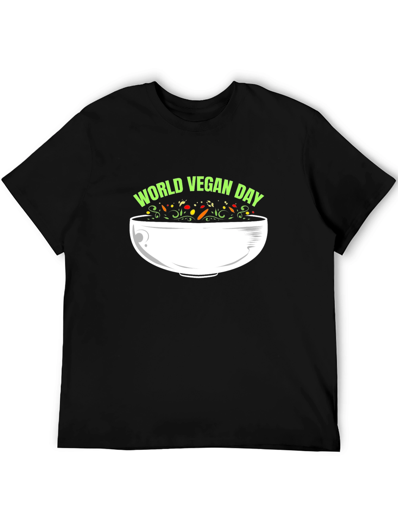 World Vegan Day Black T-Shirt
