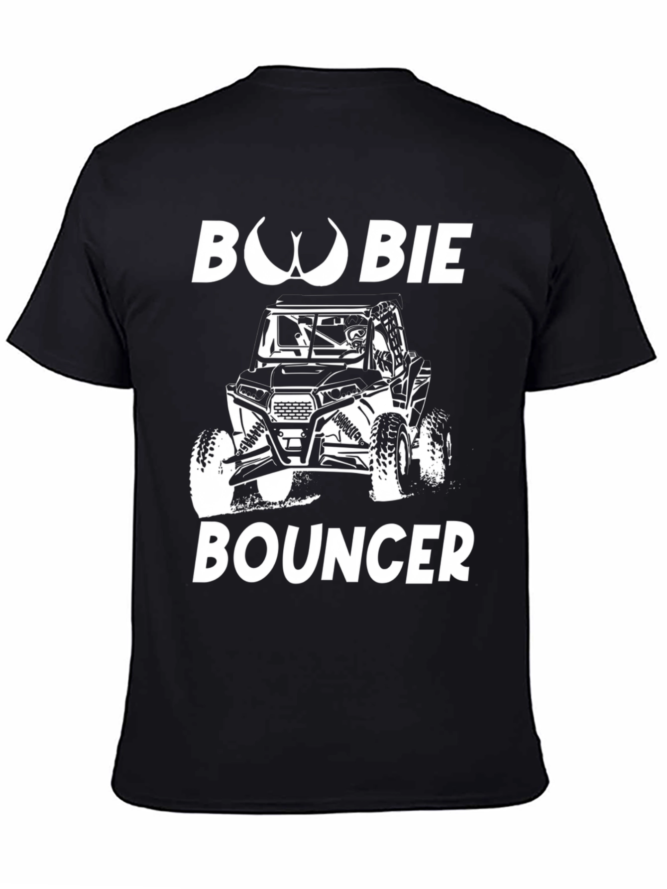 Boobie Bouncer Black Graphic T-Shirt