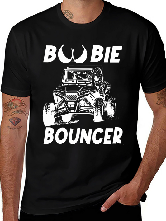 Boobie Bouncer Black Graphic T-Shirt