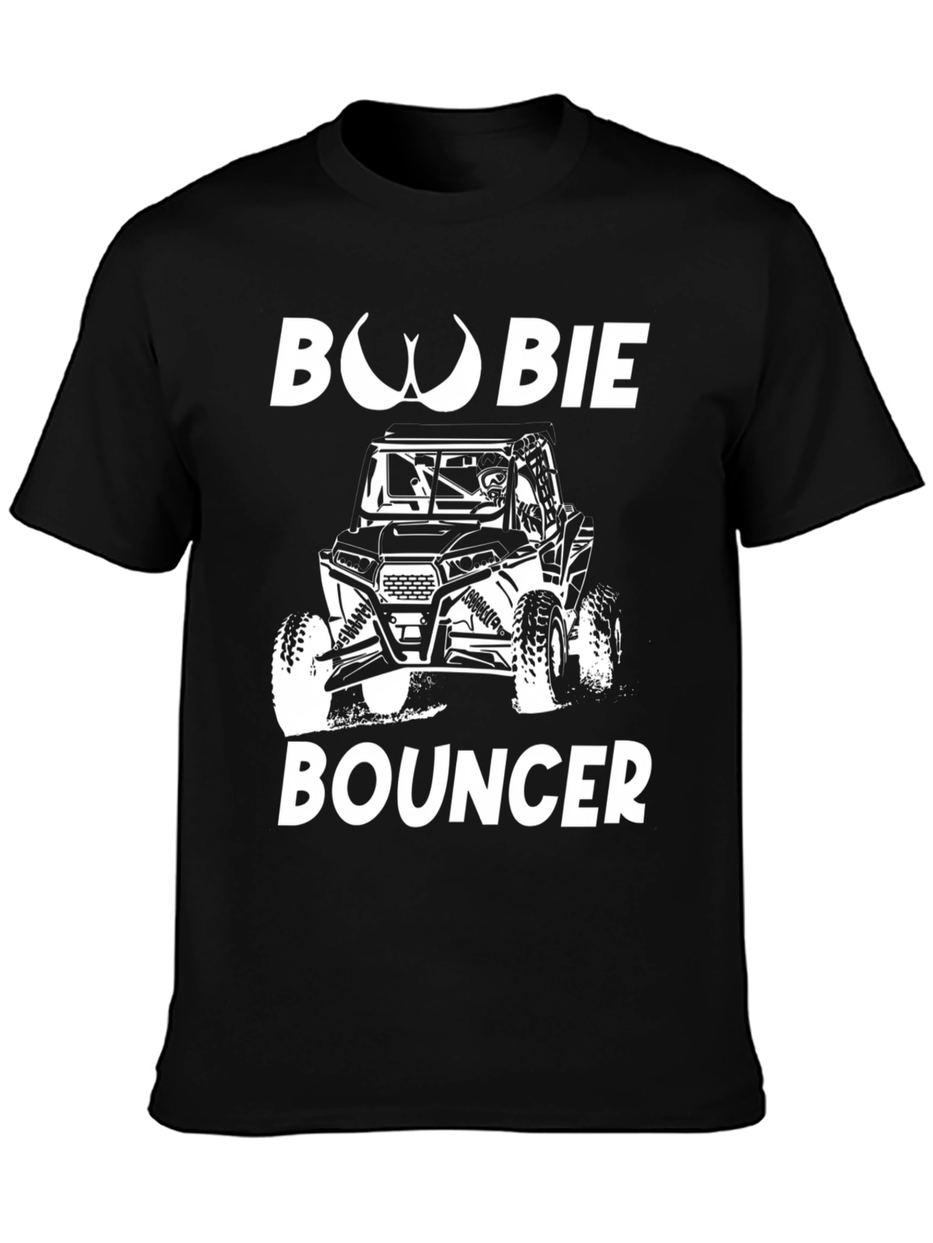 Boobie Bouncer Black Graphic T-Shirt