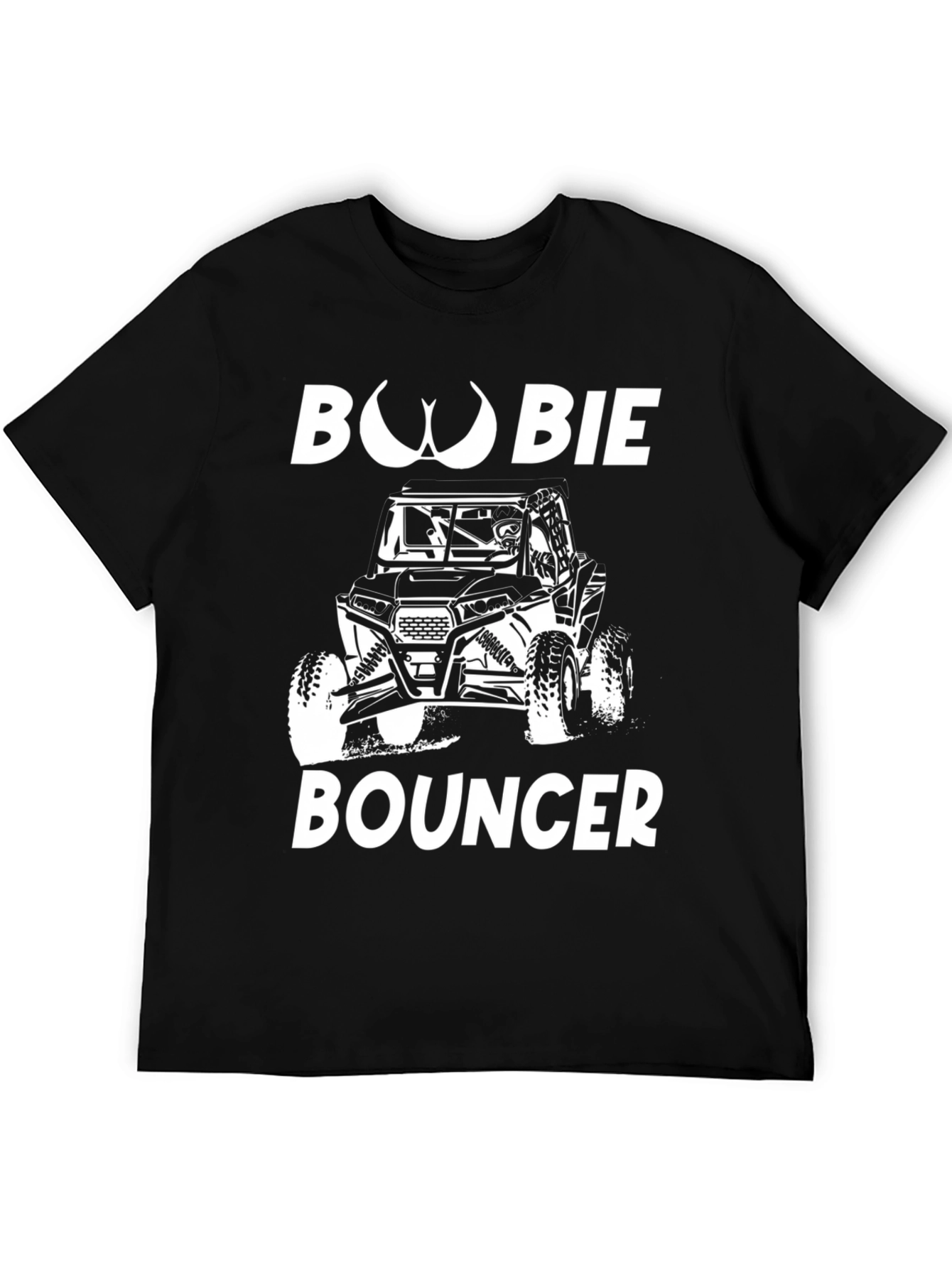 Boobie Bouncer Black Graphic T-Shirt