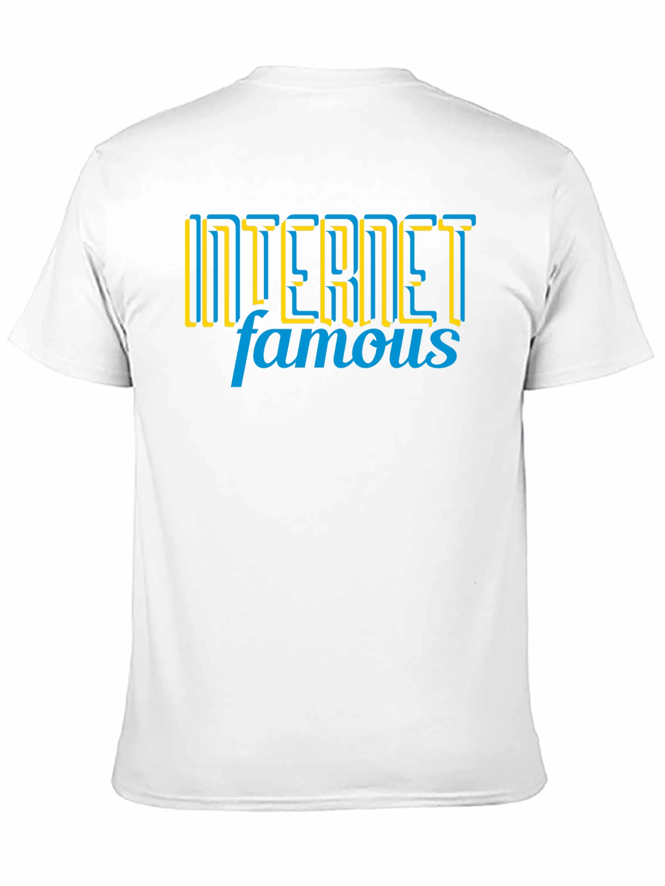 Internet Famous Graphic Tee - Black Crew Neck T-Shirt
