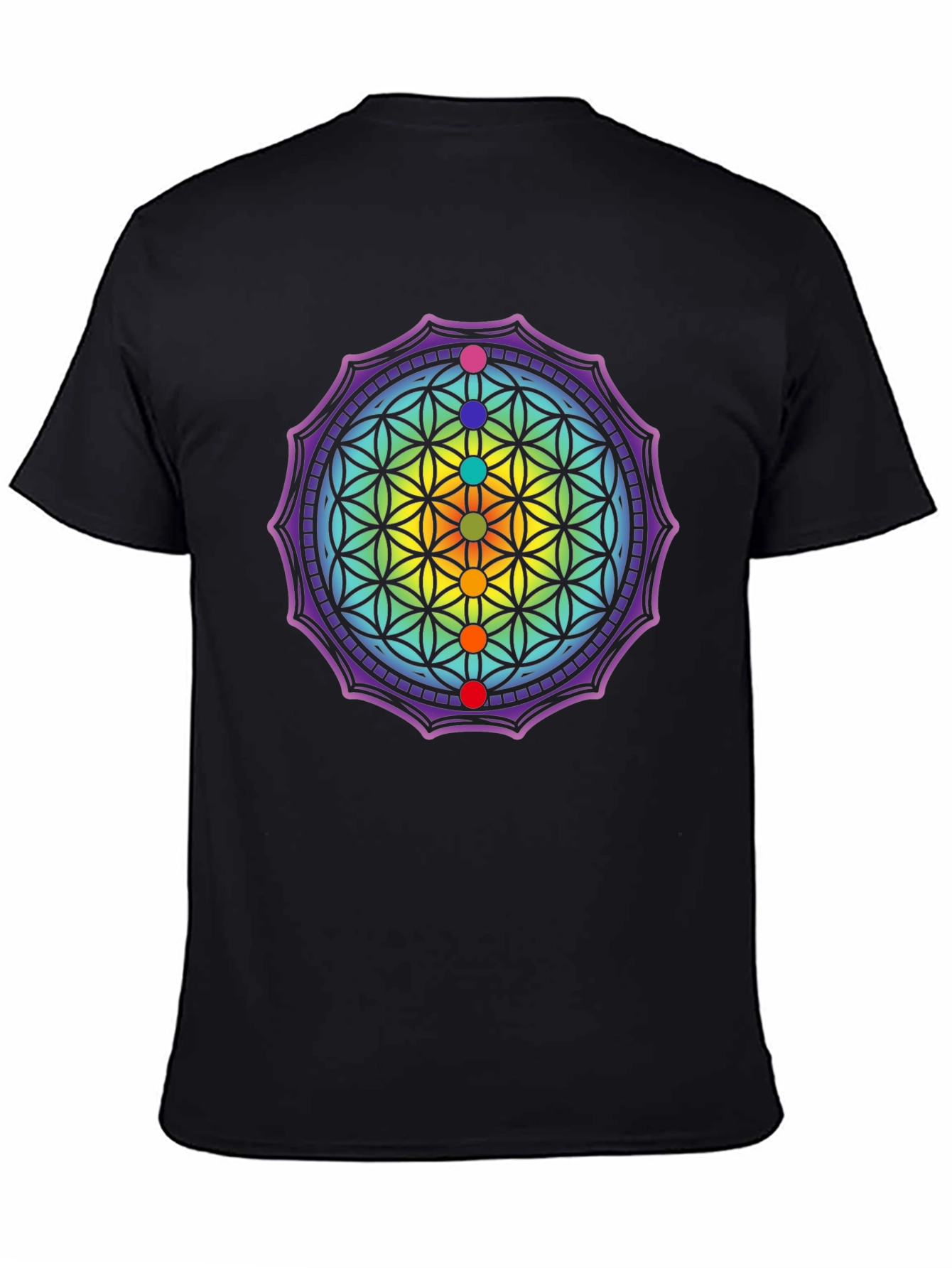 Chakra Flower of Life Graphic Tee