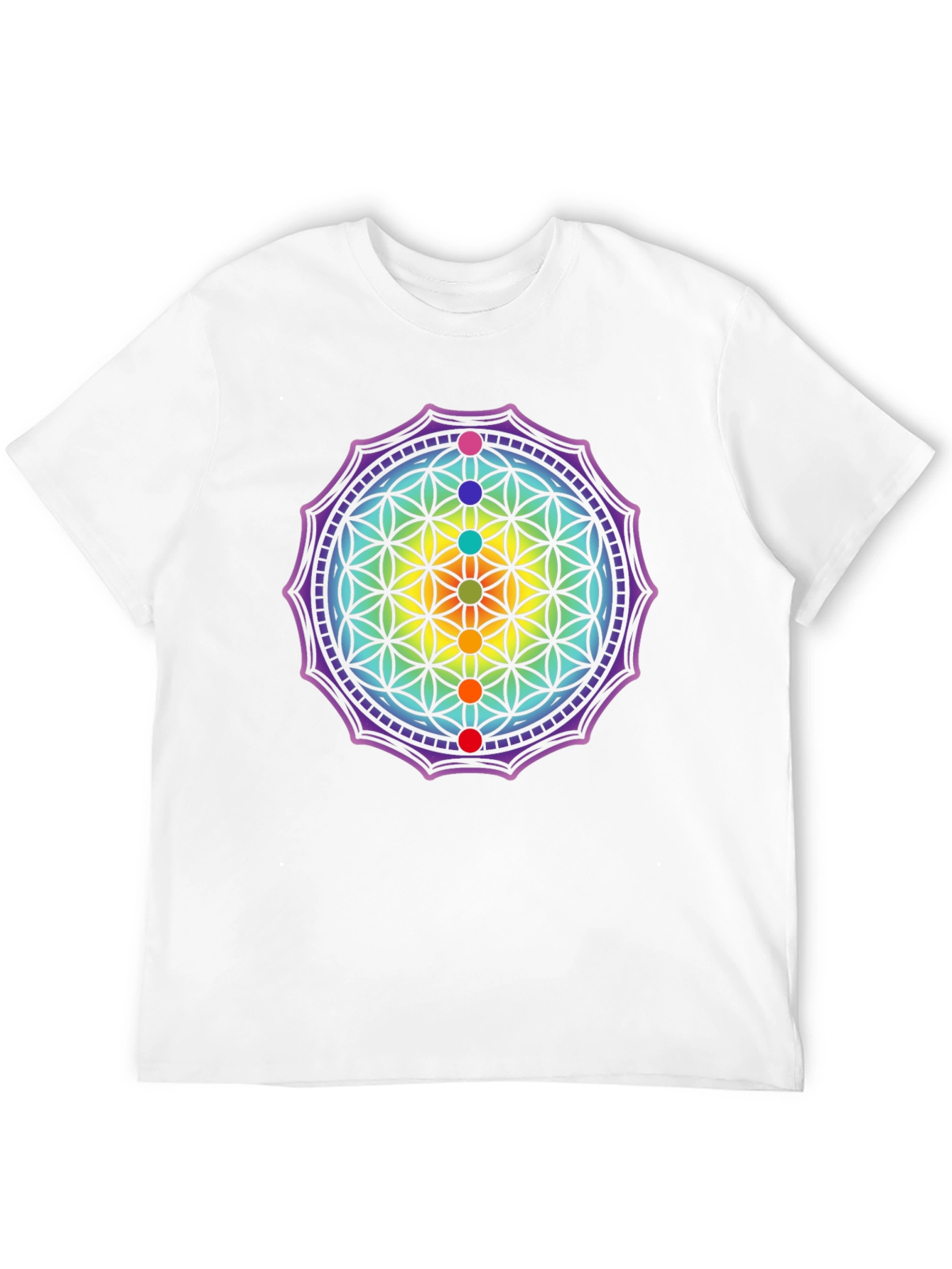 Chakra Flower of Life Graphic Tee