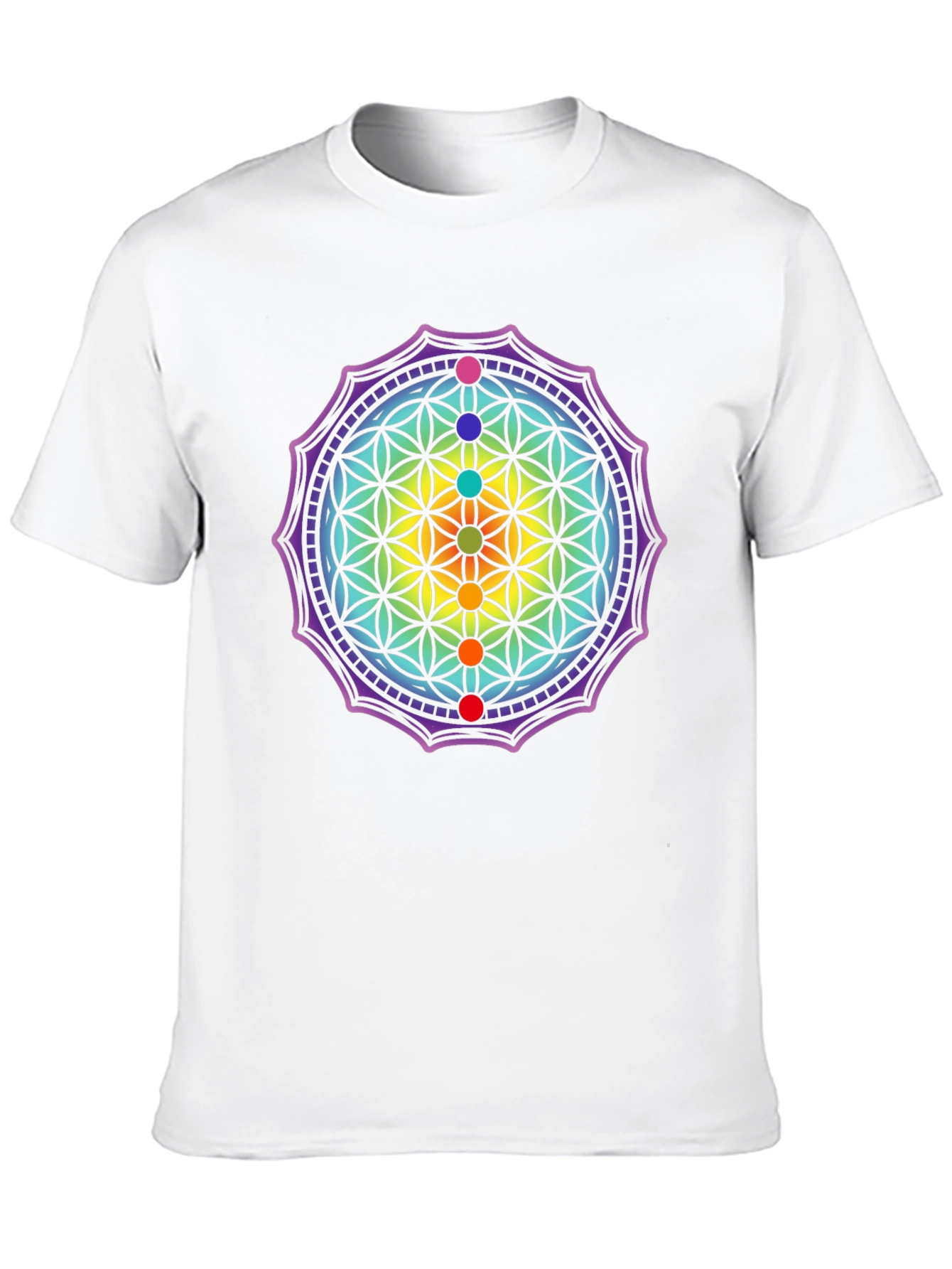 Chakra Flower of Life Graphic Tee