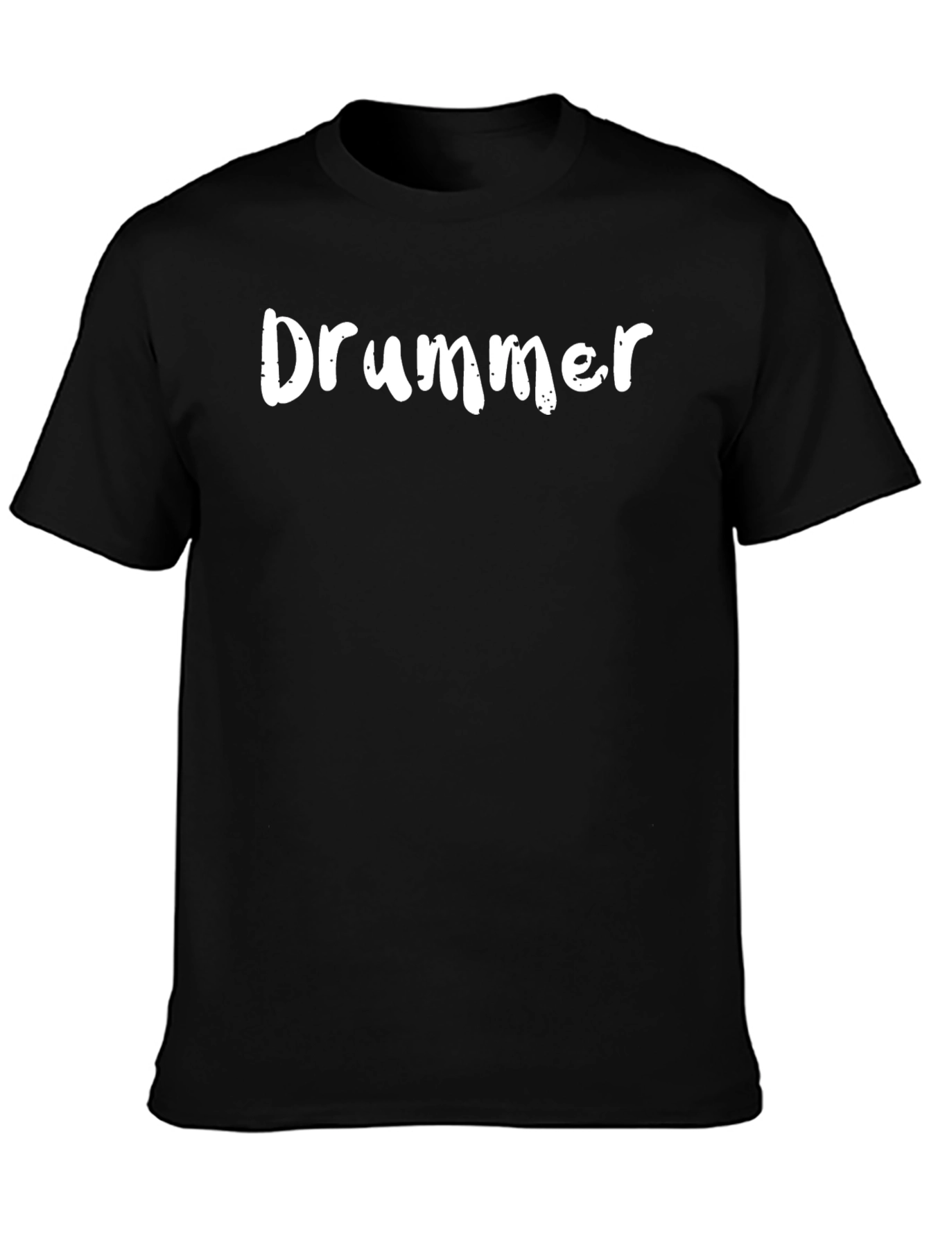 Drummer Tee - Classic Black Cotton T-Shirt