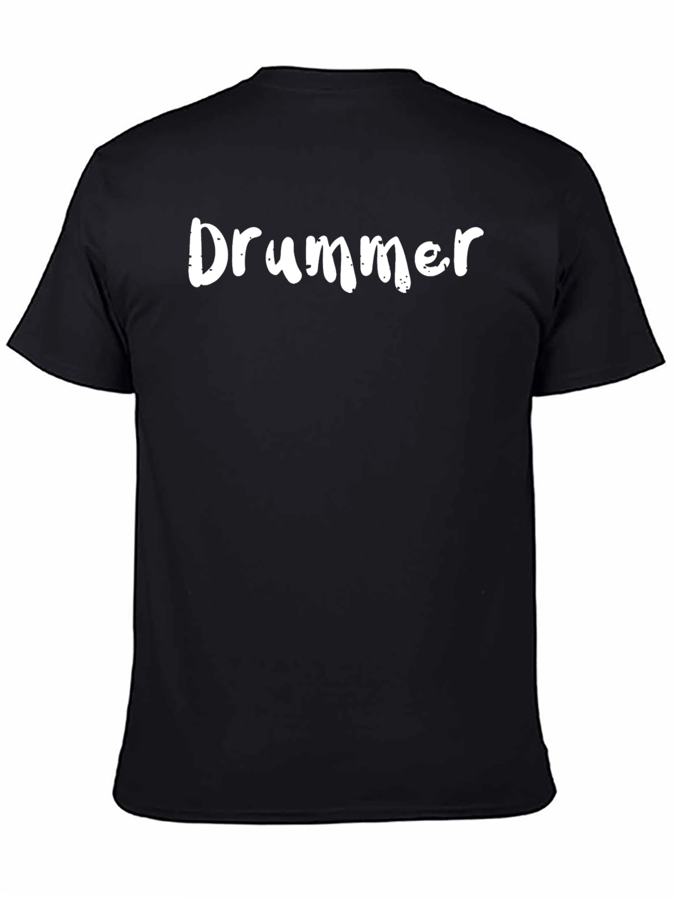 Drummer Tee - Classic Black Cotton T-Shirt