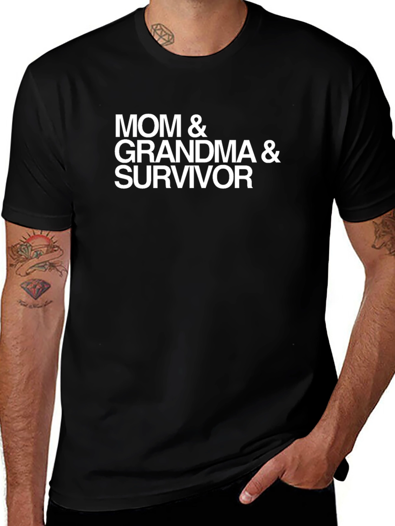 Mom Grandma and Survivor Graphic T-Shirt
