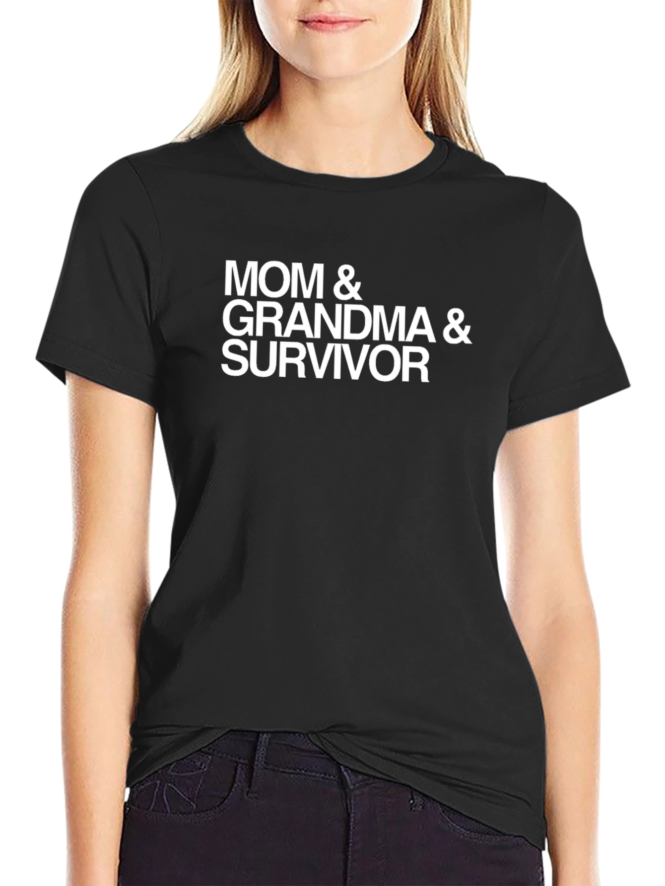 Mom Grandma and Survivor Graphic T-Shirt