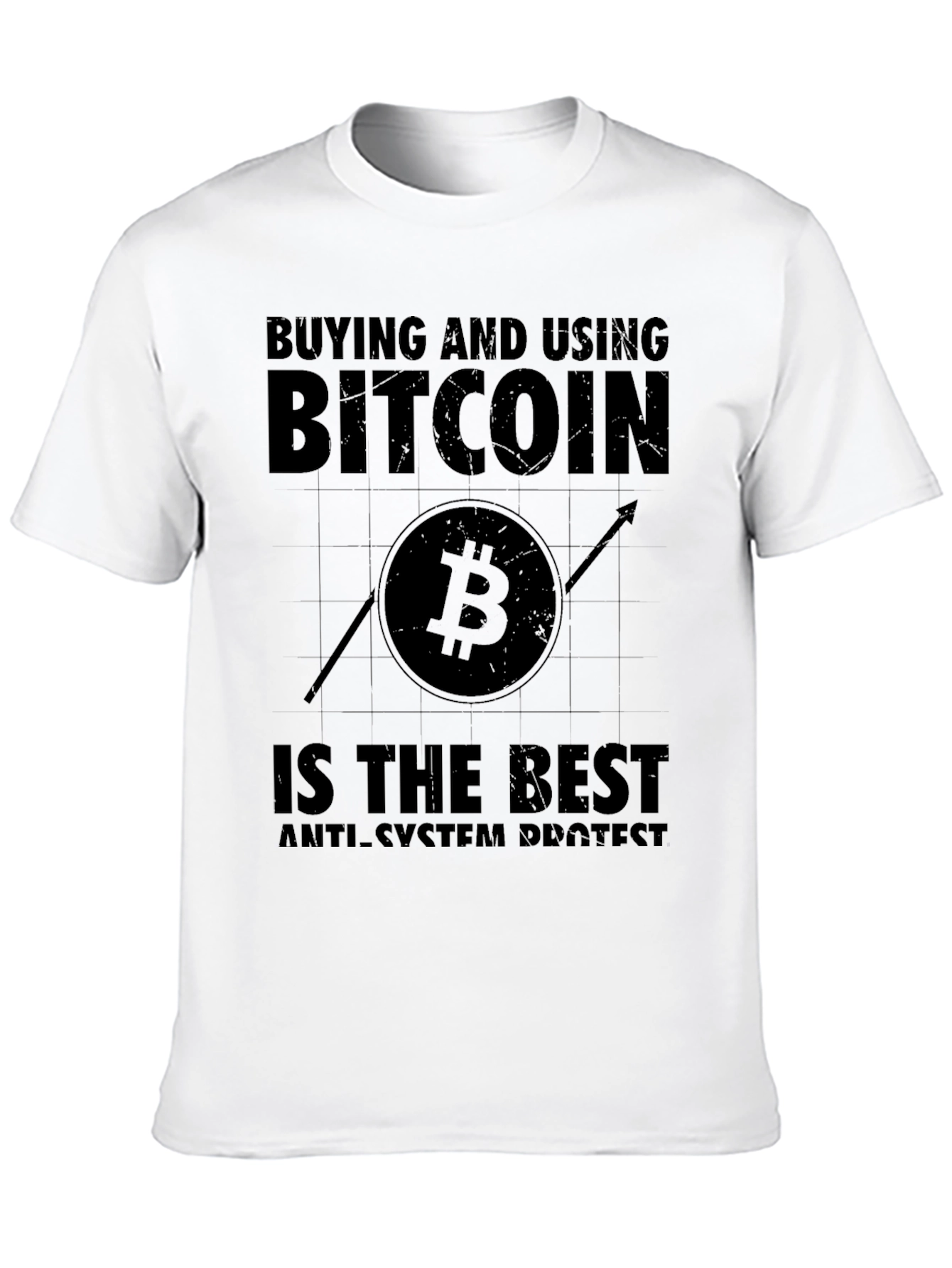 Bitcoin is the Best Anti-System Protest Black T-Shirt