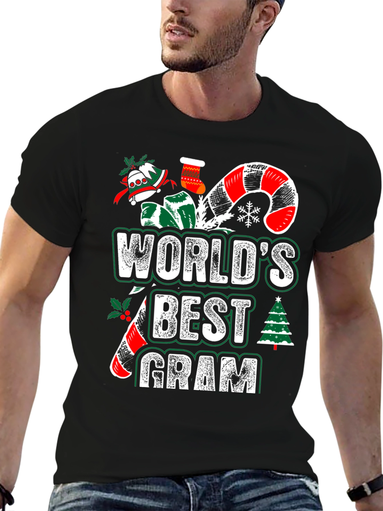 Worlds Best Gram Christmas Holiday T-Shirt