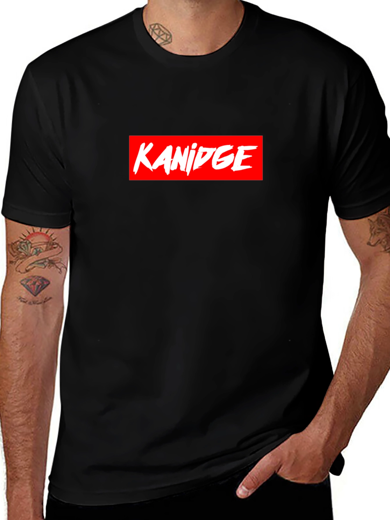 KANIDGE Black T-Shirt: Bold Streetwear