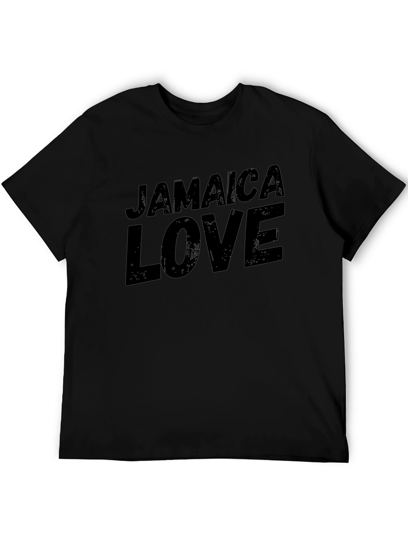 Jamaica Love Graphic T-Shirt - Mens Black Tee