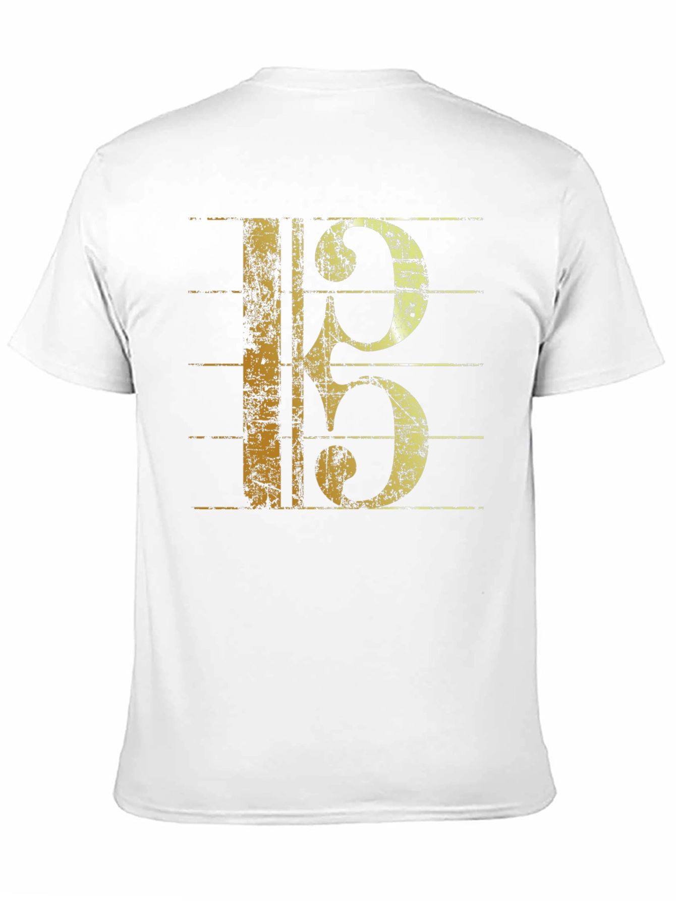Musical Clef Graphic Black T-Shirt