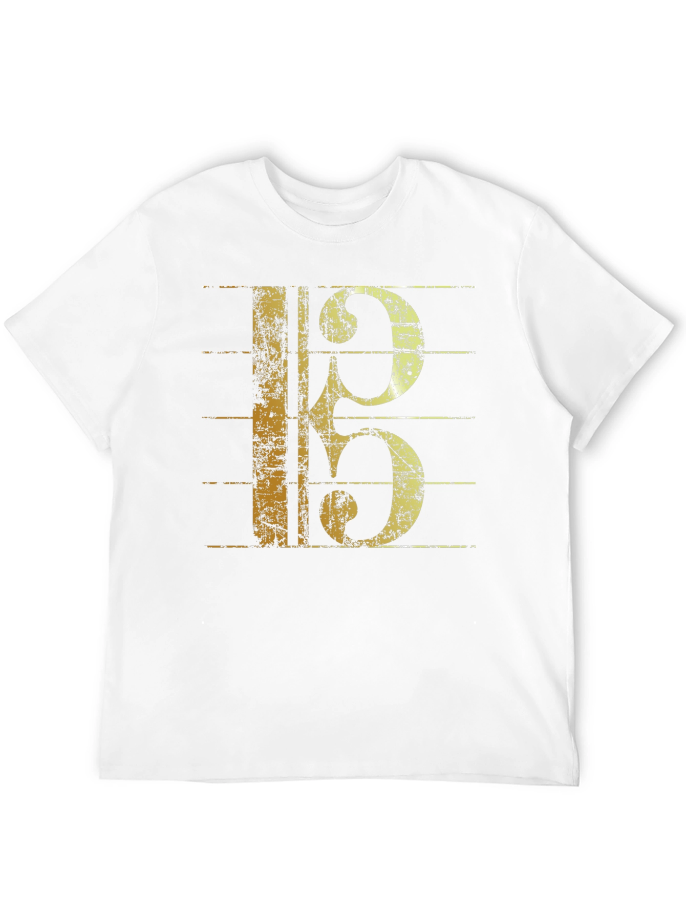 Musical Clef Graphic Black T-Shirt