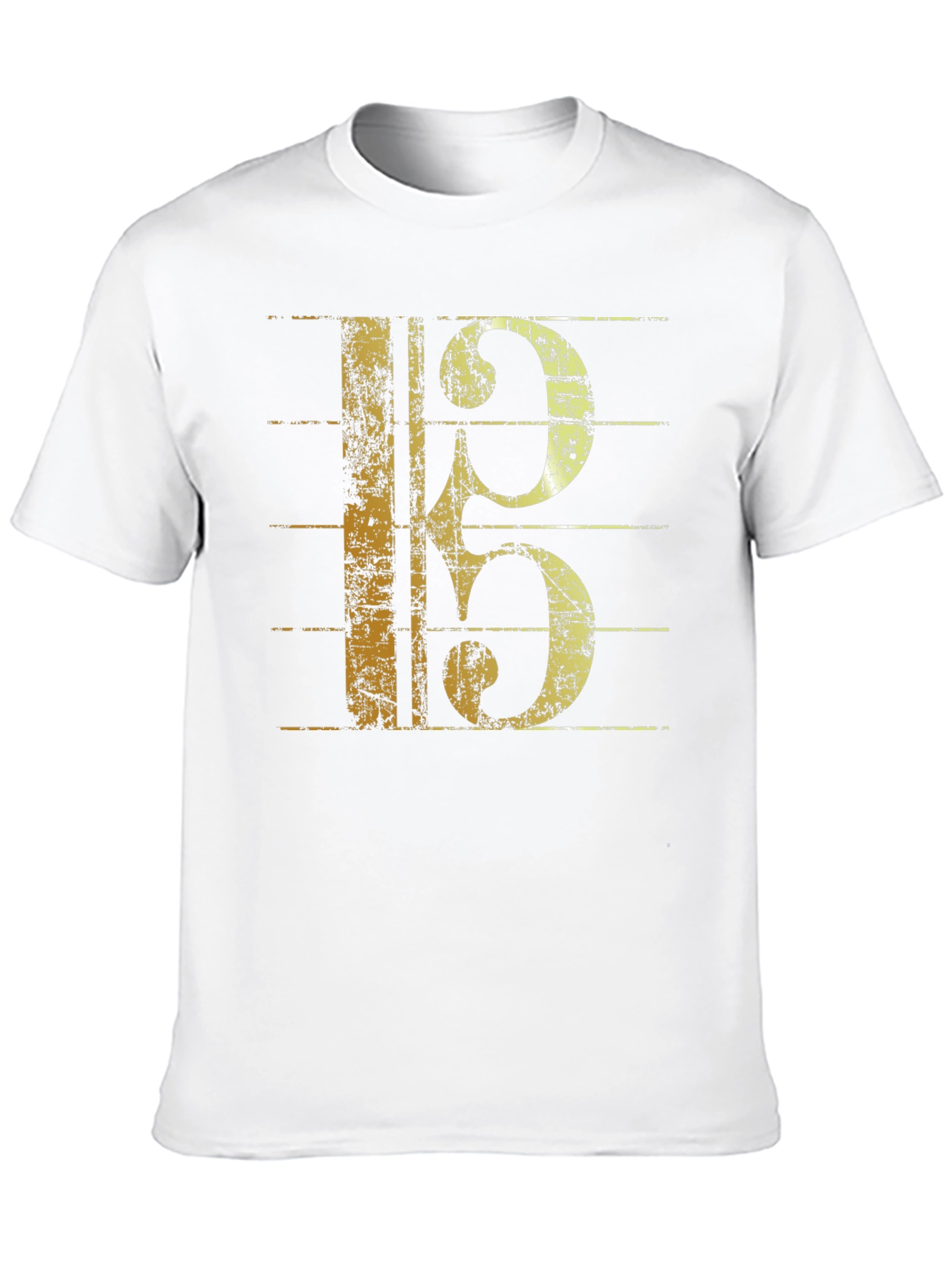 Musical Clef Graphic Black T-Shirt