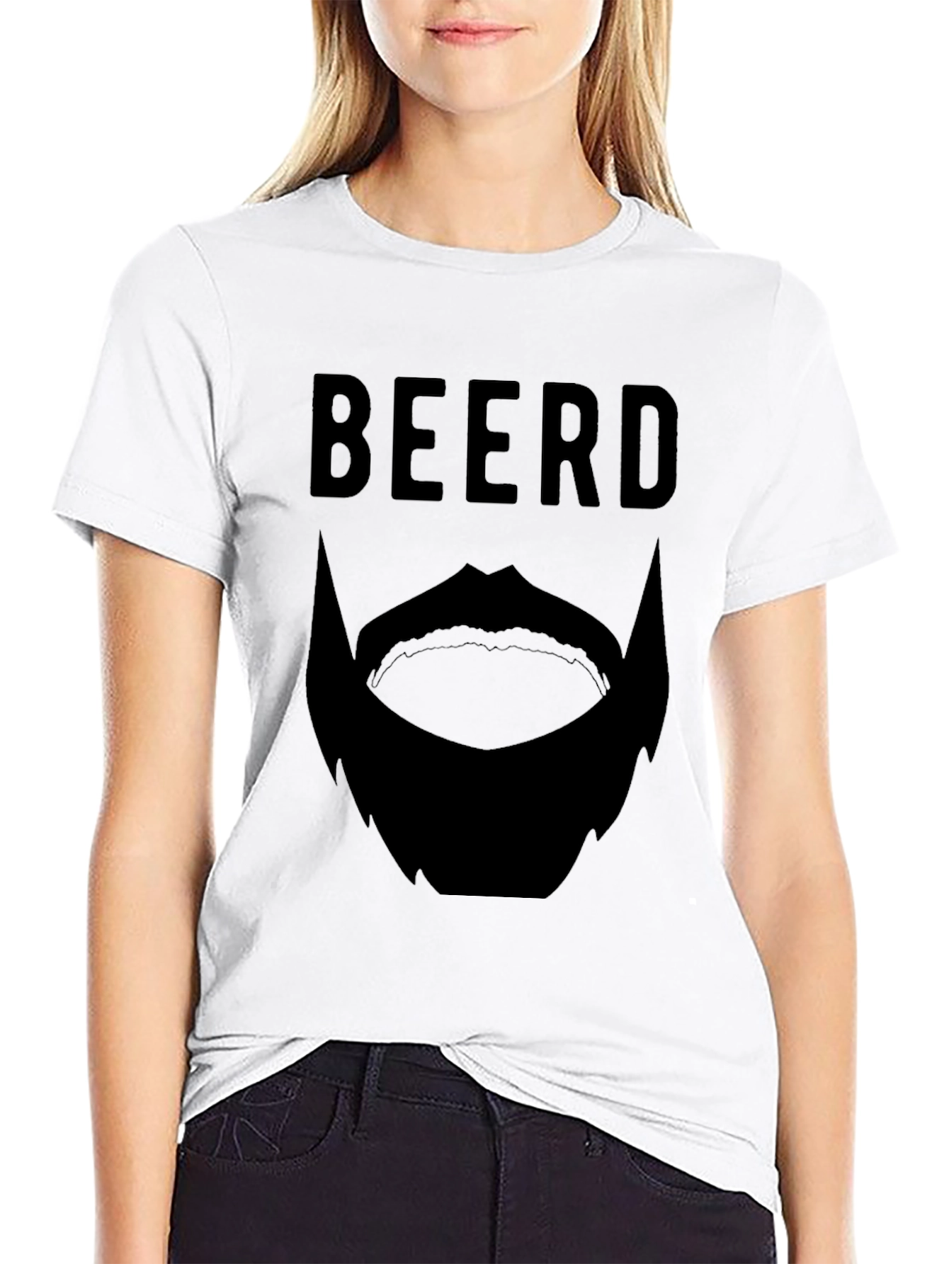 Mens Black BEERD Graphic Tee