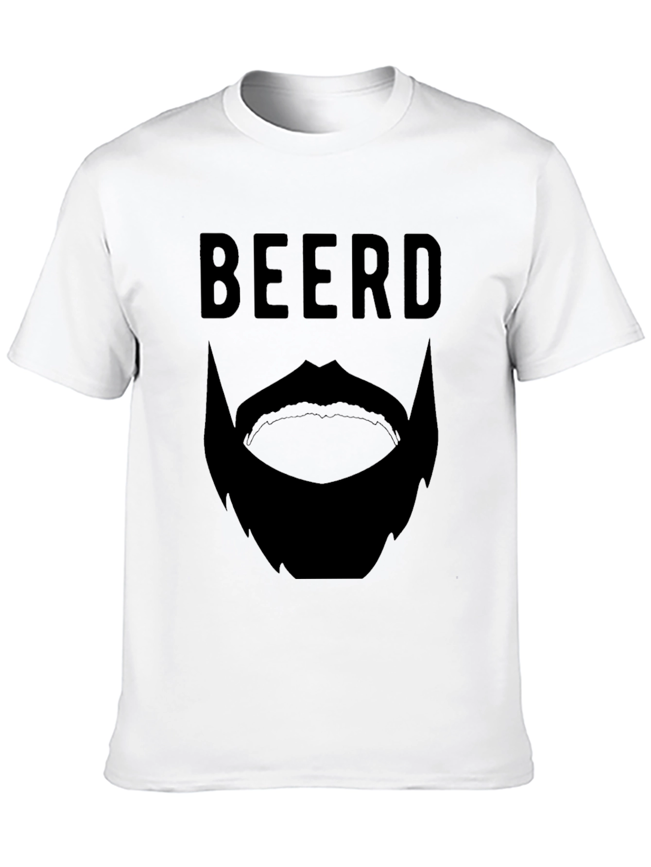 Mens Black BEERD Graphic Tee