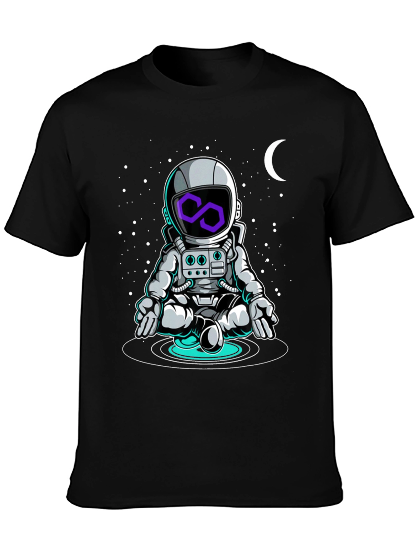 Astronaut in Space T-Shirt - Cosmic Zen