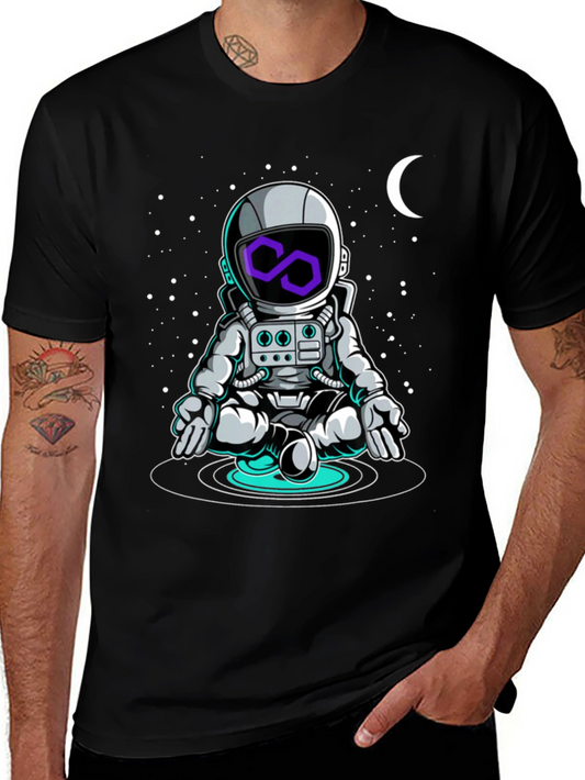 Astronaut in Space T-Shirt - Cosmic Zen