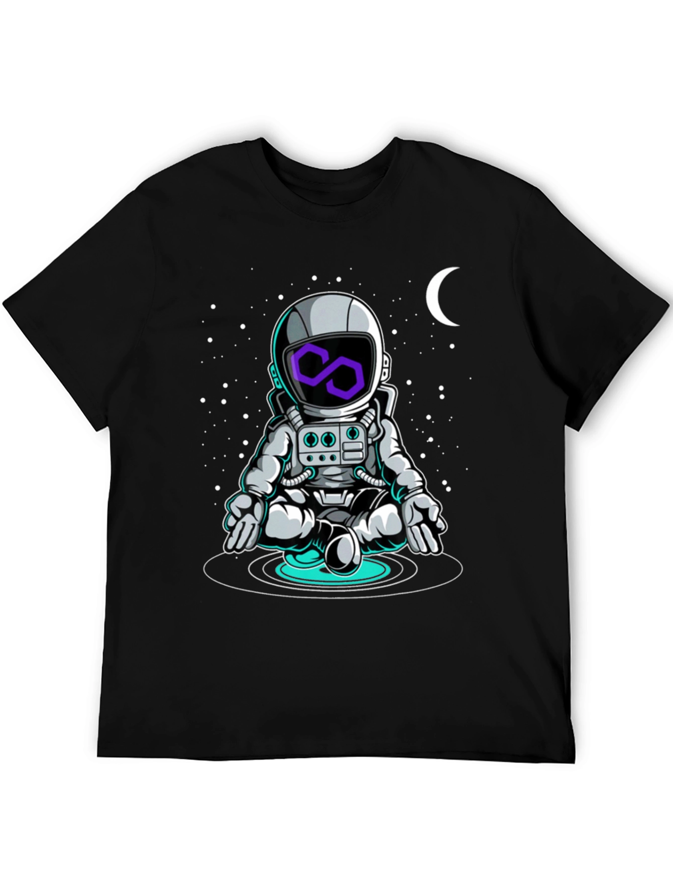 Astronaut in Space T-Shirt - Cosmic Zen