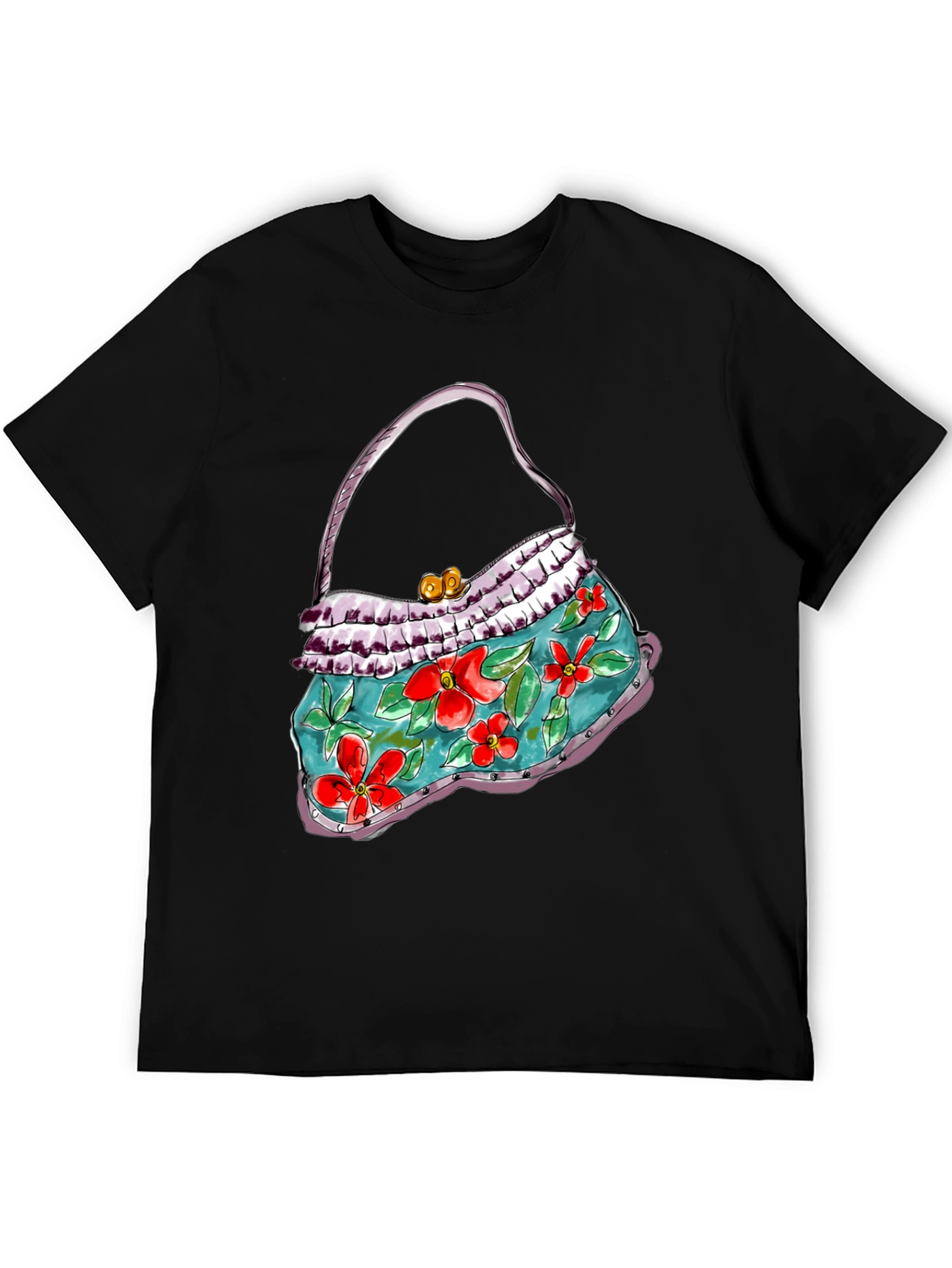 Floral Purse Graphic T-Shirt