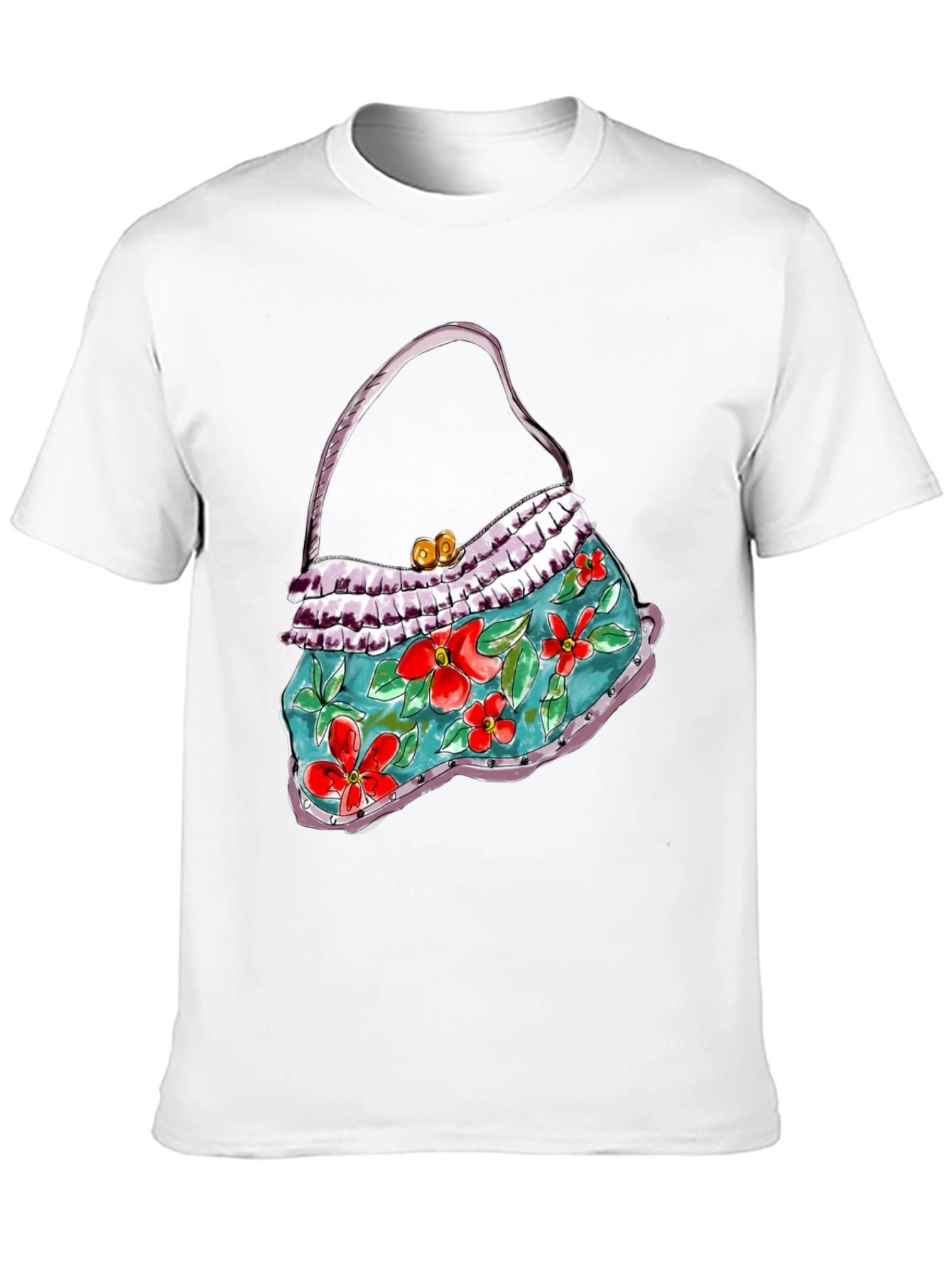 Floral Purse Graphic T-Shirt