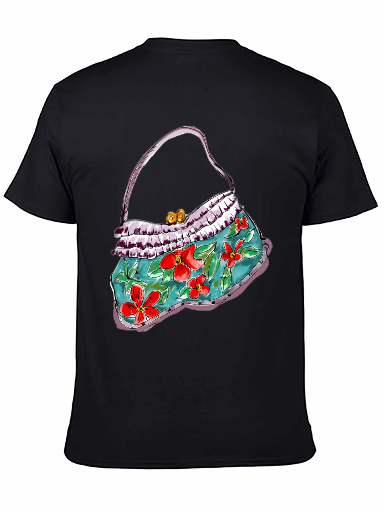 Floral Purse Graphic T-Shirt
