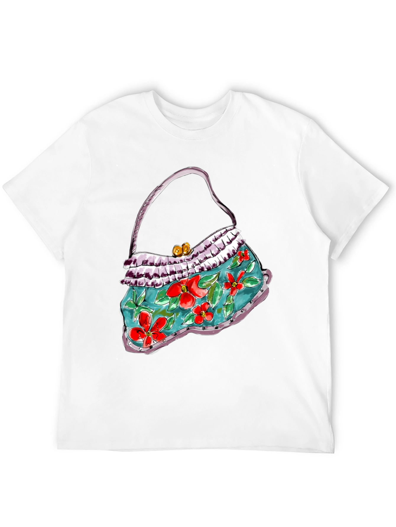 Floral Purse Graphic T-Shirt