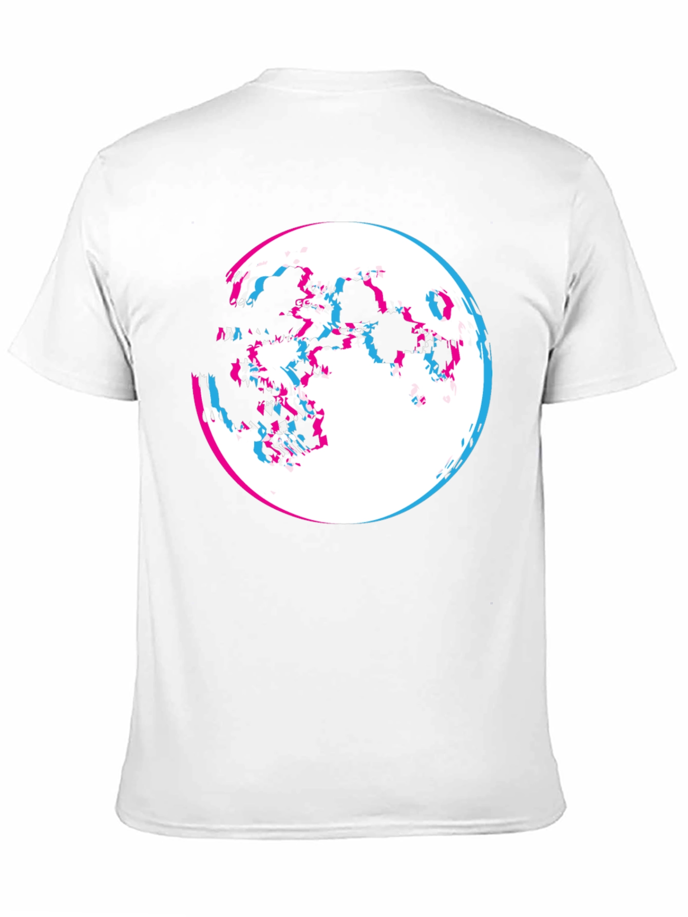 Glitch Moon Graphic T-Shirt - Mens Black Tee