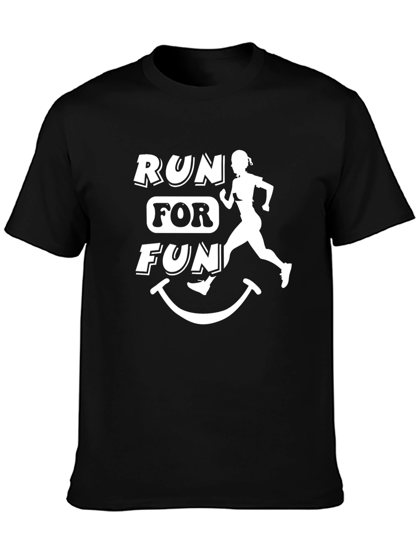 Run for Fun Black T-Shirt