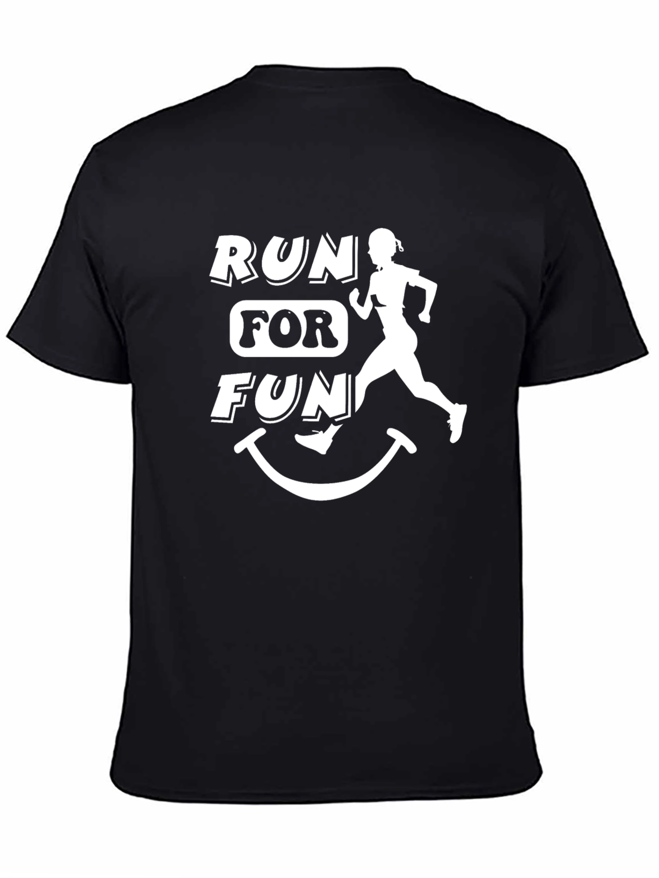 Run for Fun Black T-Shirt
