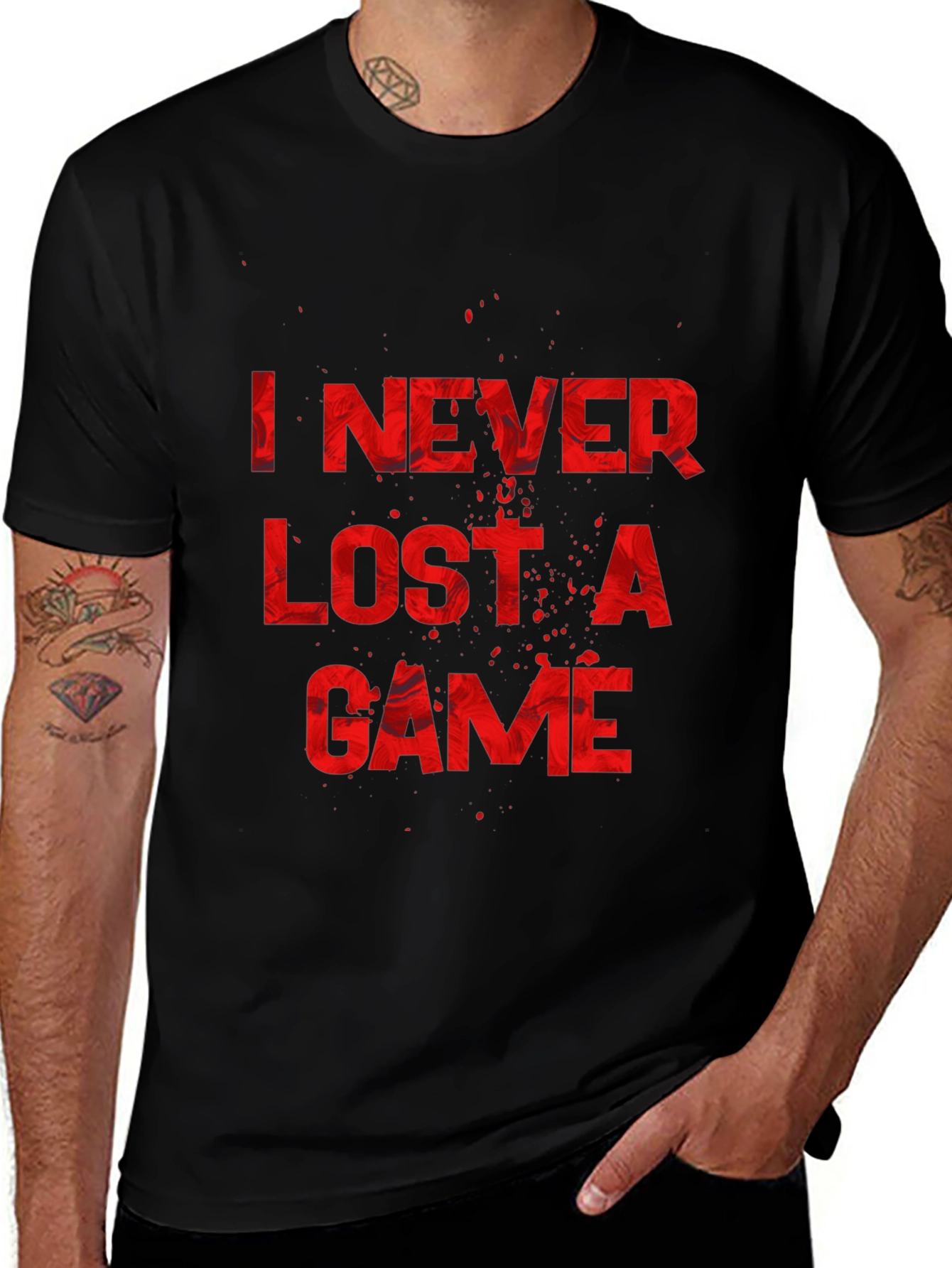 I NEVER LOST A GAME Graphic T-Shirt